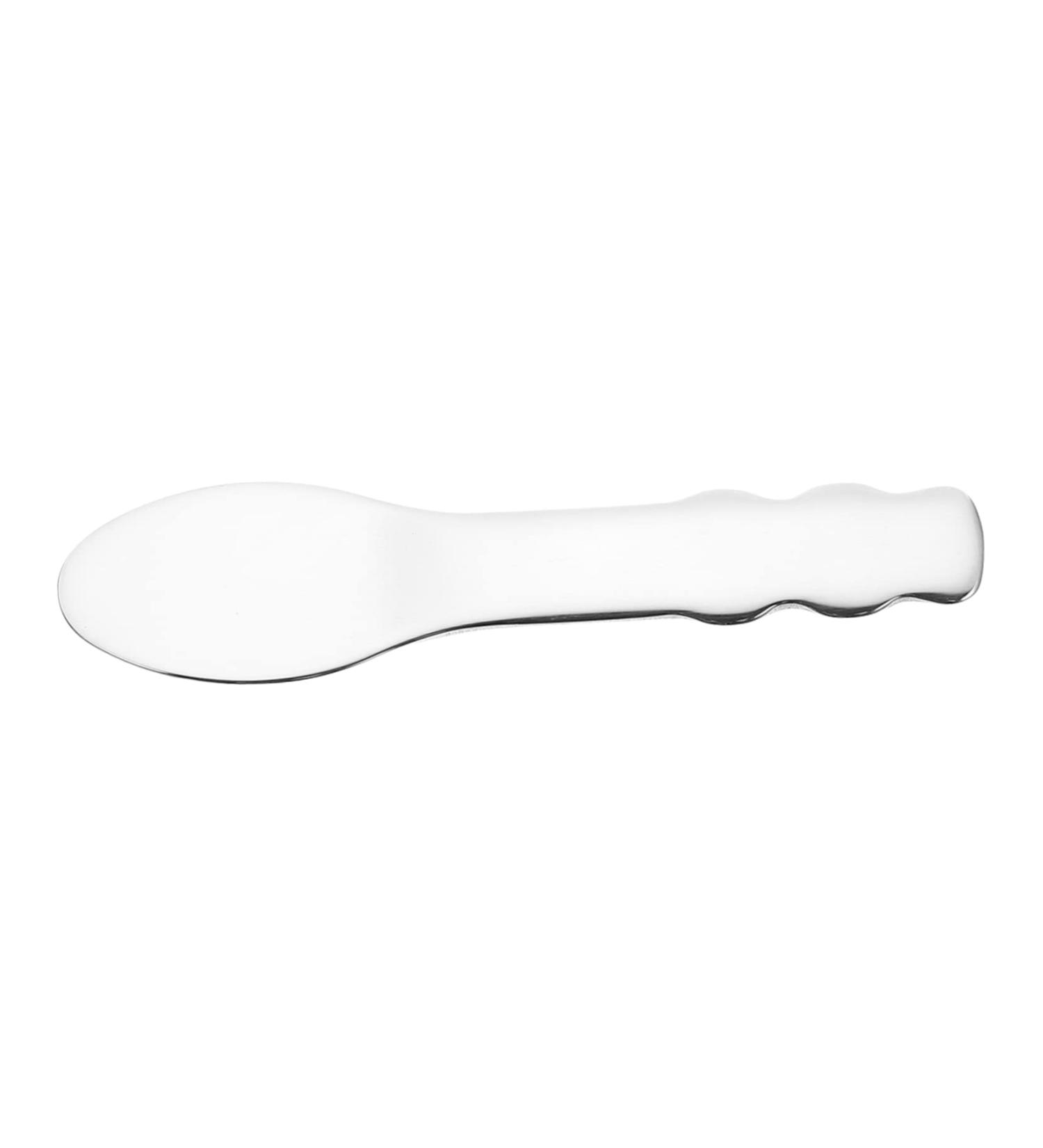 Gogogmee Stainless Steel Spoon Skin Caring Tool Facial Scoop Makeup Pick Spoons Cream Scoops Beauty Spatulas Facial Spoon Facial Cream Spoons Makeup Supply 6.5x2x0.2cm Silver - Buy Online on SooperMarket.com