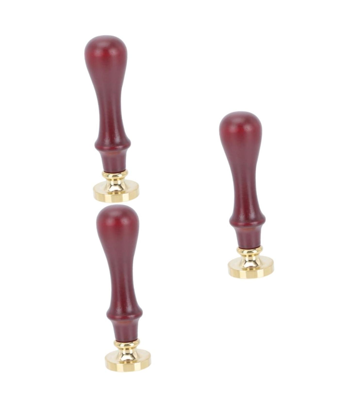MUSISALY 3 Pcs Dispensing Plate Tool Espresso Hand Tamper Pressing Seal Mold Eye Makeup Tool Wooden Handle - Buy Online on SooperMarket.com