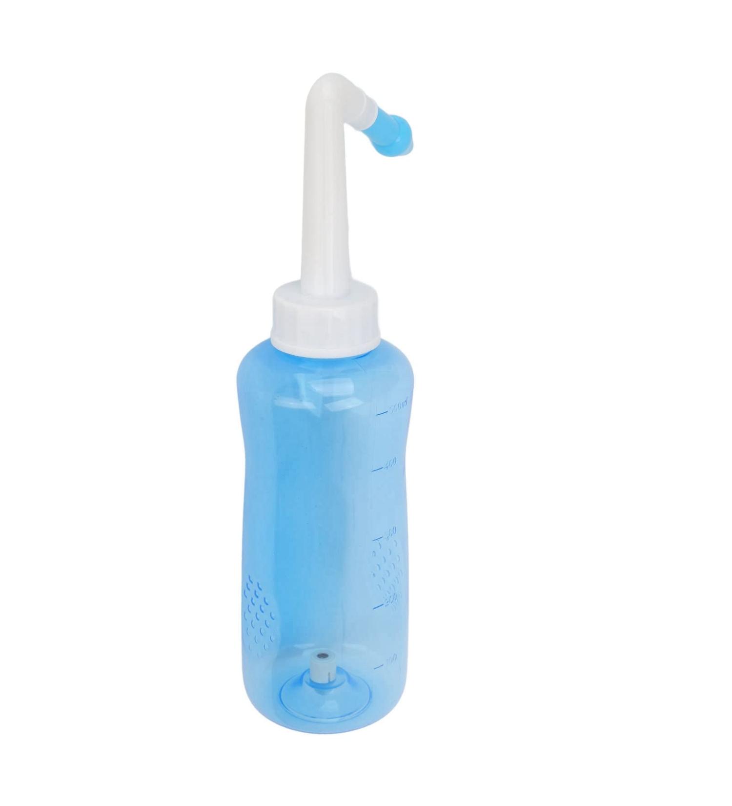 Nasal Cleaner Smoother Breathing with 2pcs Nozzles 500ml Bottle Nasal Wash Cleaner Nasal Hygiene Kit - Buy Online on SooperMarket.com