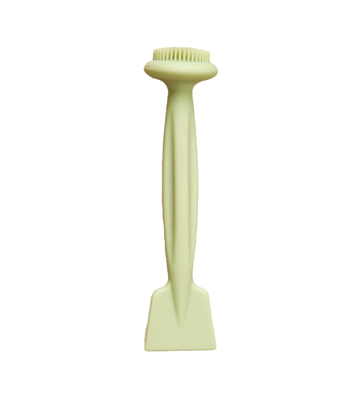 Facial Cleansing Brush - Mud Film Applicator Brush Double Head Mud Washing Brush for Women Male Skin Care Helper Travel Use - Buy Online on SooperMarket.com