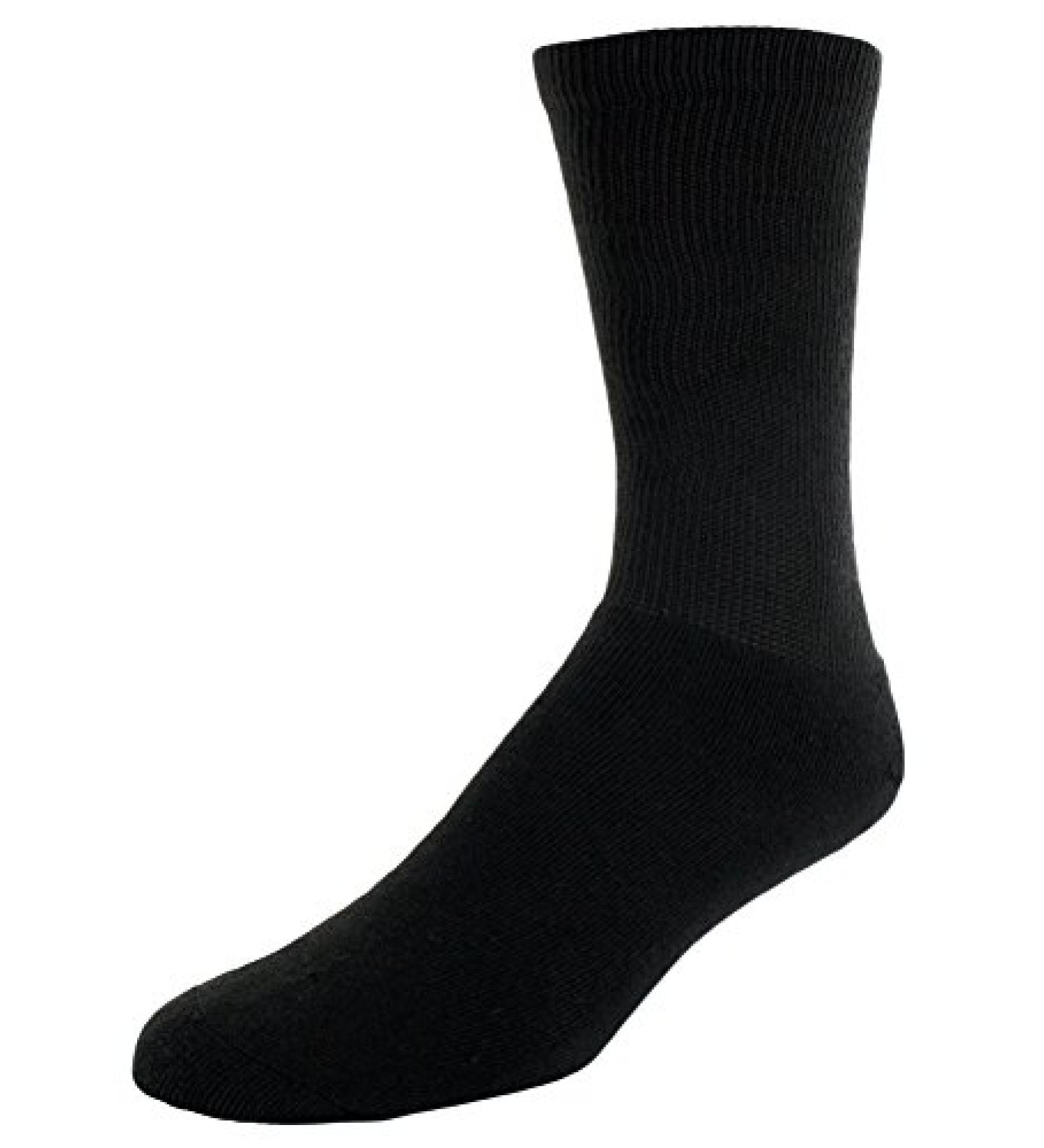 Sof Sole mens Cushioned Crew Socks Men's Black X-Large