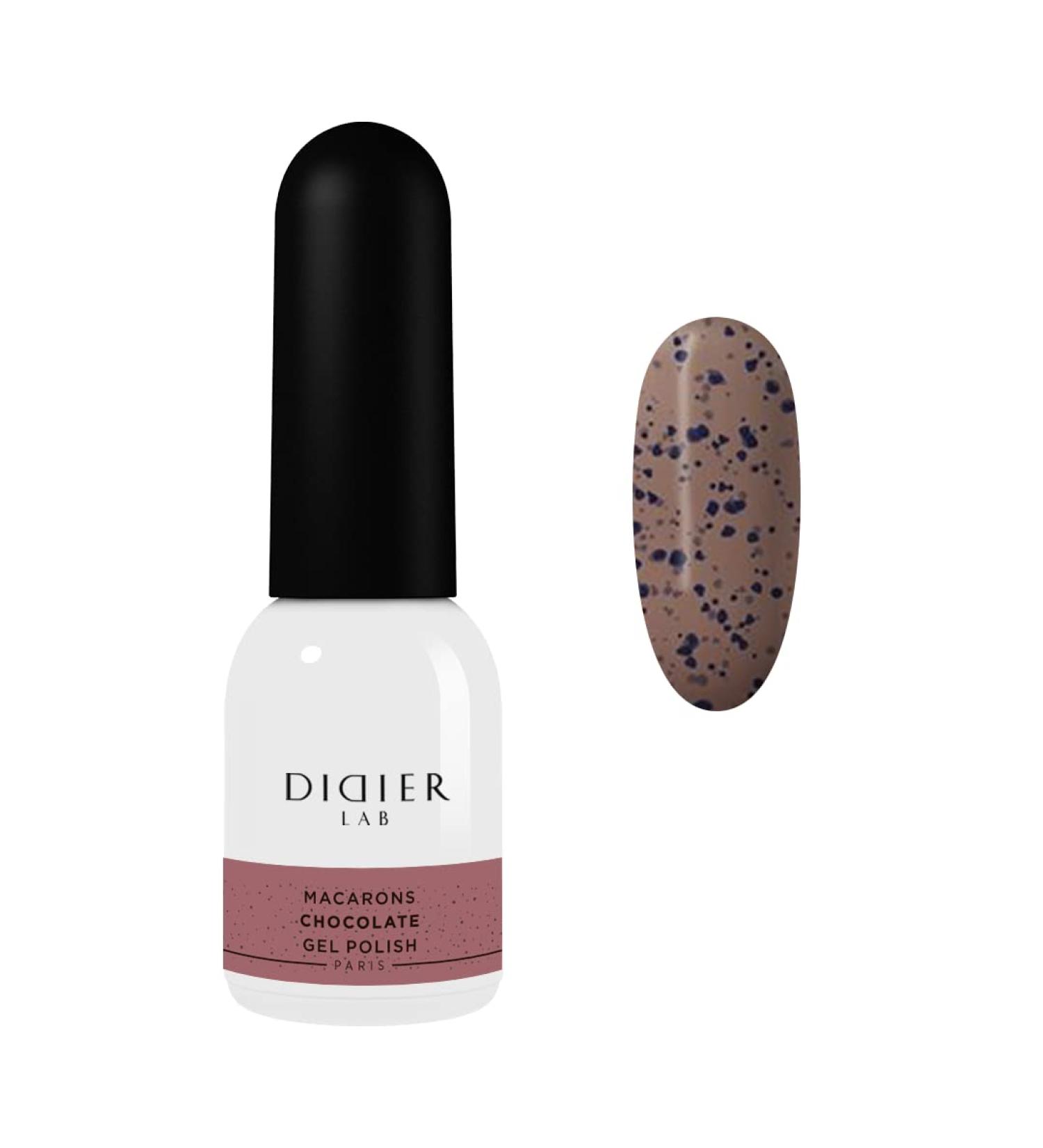 Didier Lab - Premium Gel Nail Polish Macarons - Chocolate - Gel Nail Varnish - Nail Art - Long-Lasting High Gloss Wear - Easy to Apply - Gel Nails - Rich Pigment - UV/LED - Chip Resistant - Buy Online on SooperMarket.com