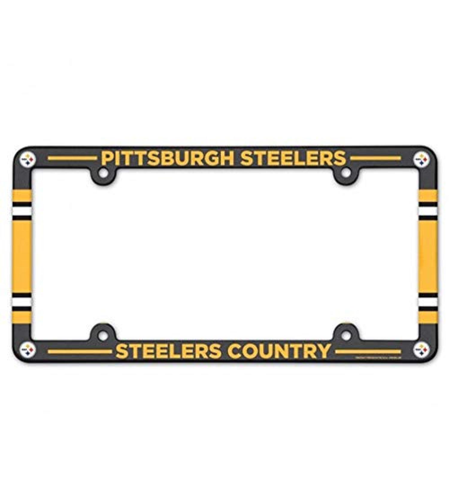 Wincraft NFL Pittsburgh Steelers LIC license plate frame full color