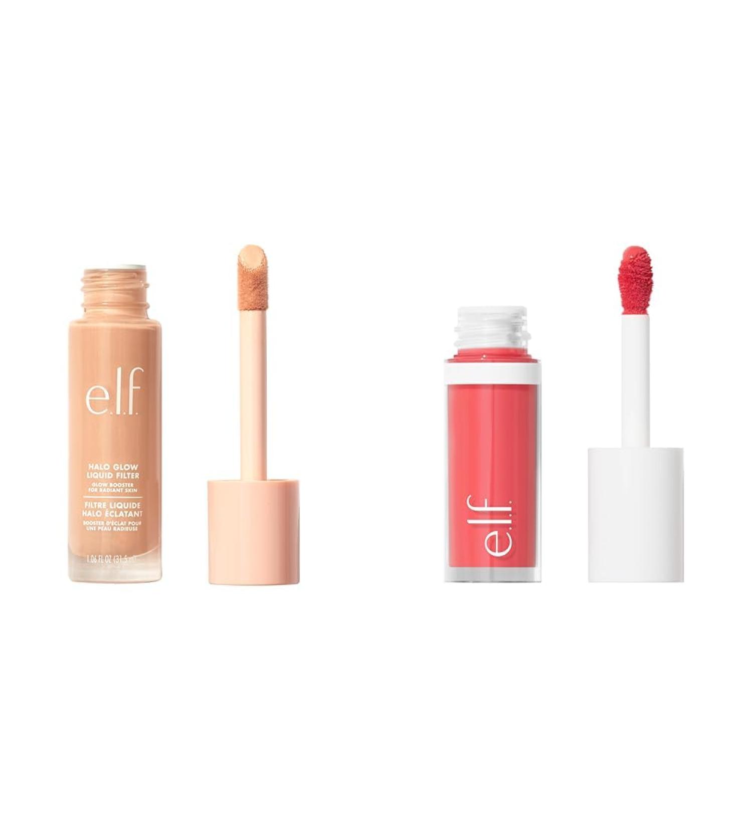 e.l.f. Halo Glow Liquid Filter Complexion Booster For A Glowing Soft-Focus Look & Camo Liquid Blush Long-Lasting Liquid Blush For High-Pigment Colour Creates A Soft Dewy Finish - Buy Online on SooperMarket.com