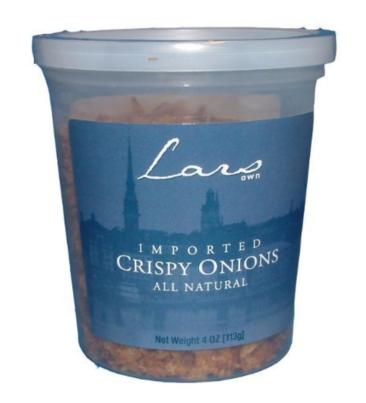 Lars Own Imported Crispy Onions 4 Ounce Package (Pack of 2)
