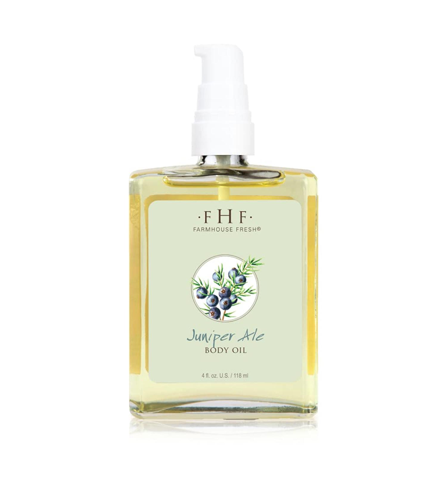 FarmHouse Fresh Juniper Ale Body Oil  4 fl. oz.