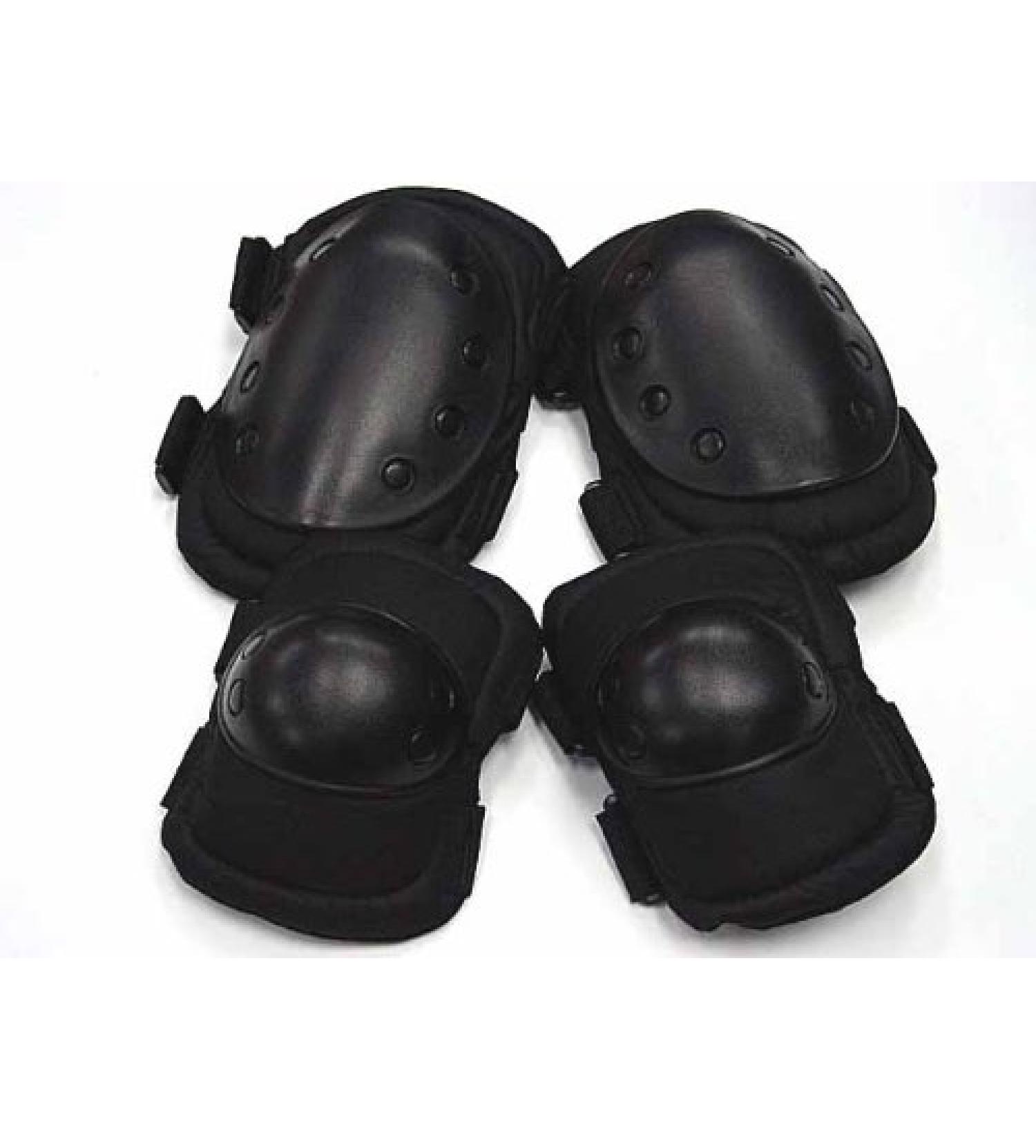Airsoft Tactical Knee & Elbow Pads Black - Buy Online on SooperMarket.com
