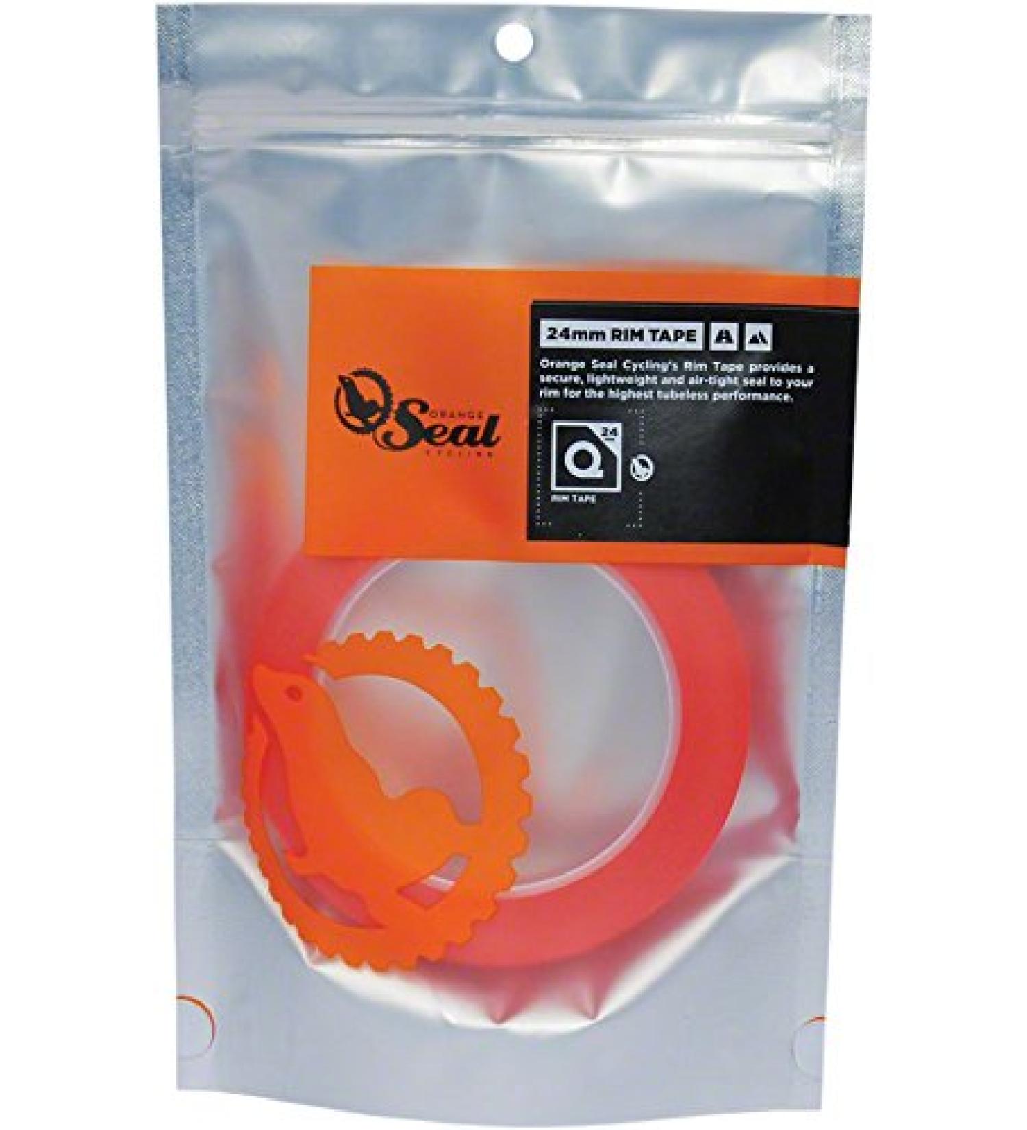 Orange Seal - Tubeless Bicycle Rim Tape | for MTB, Road, Gravel, Fat, and E-Bikes | Multiple Lengths and Widths 24 mm width x 12 yards long