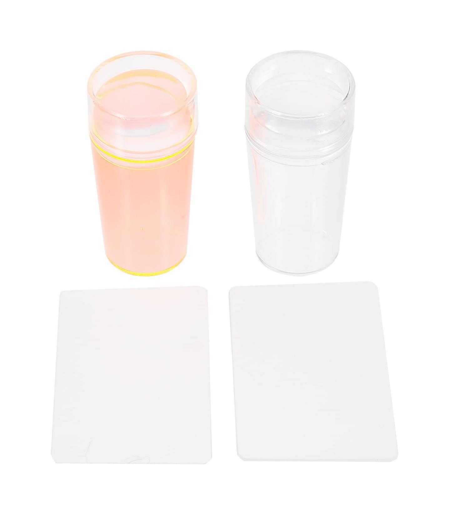 Buy Lurrose Nail Tools - 2 Sets Clear Nail Stamp & Silicone Stamping Jelly - Perfect for Salon & Home Manicure - Buy Online on SooperMarket.com