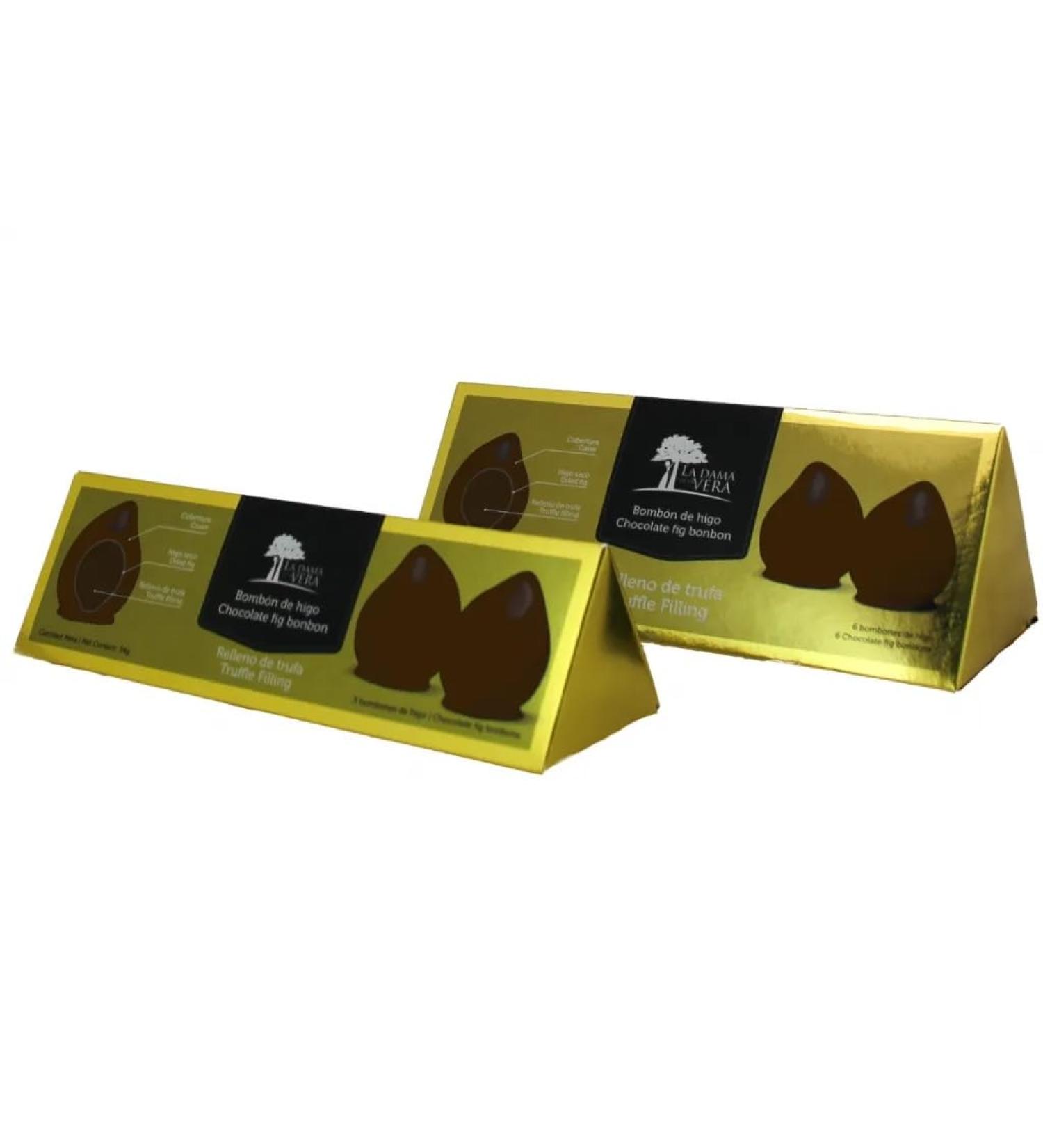 108g Chocolate Figs Bombons - 6 figs per Pack