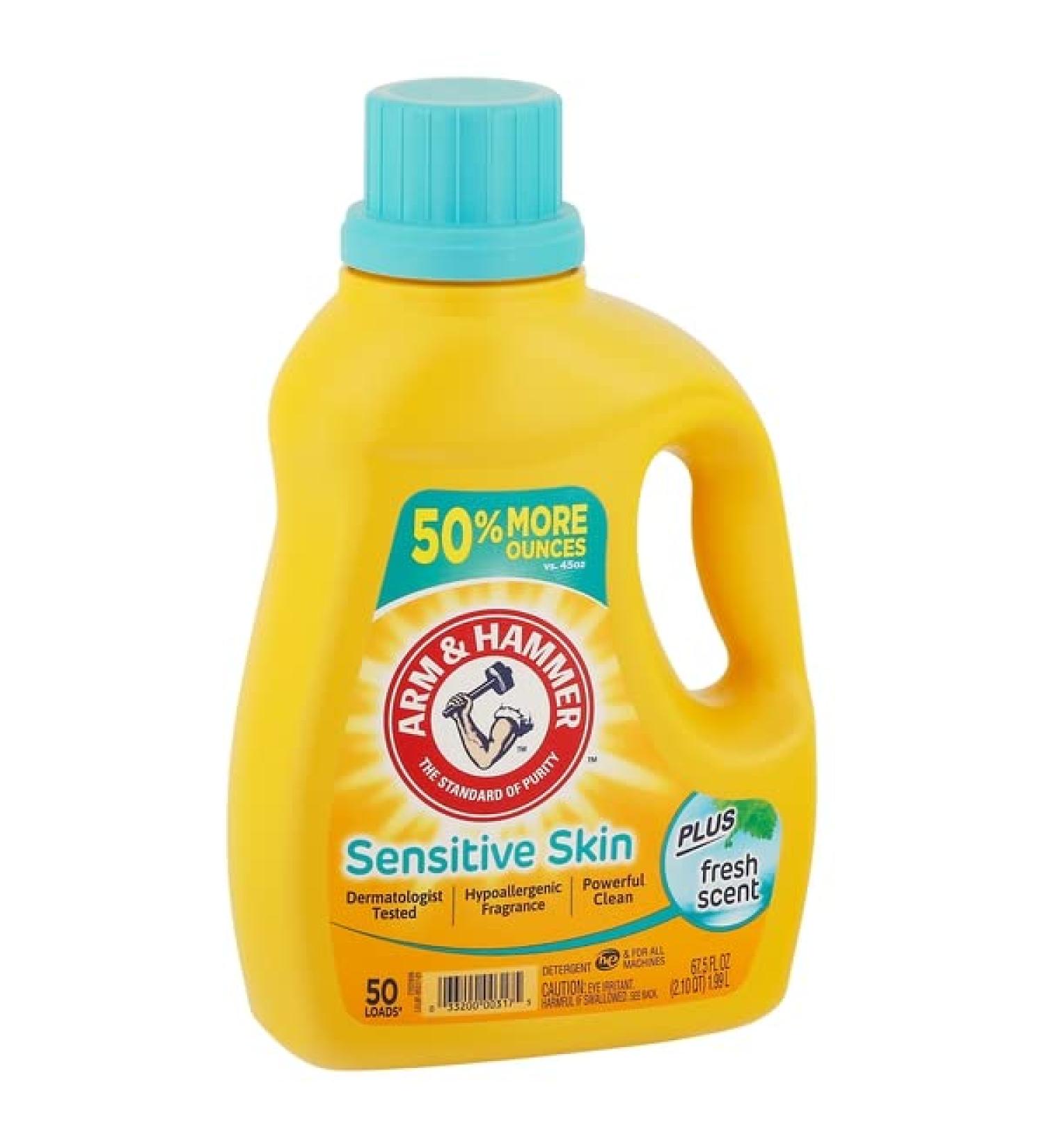 Arm & Hammer Detergent HE Plus Fresh Scent Sensitive Skin 67.5 Ounce
