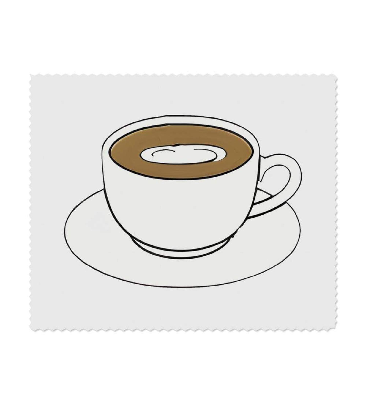 Buy 2 x Coffee Cup Microfiber Lens/Glasses Cleaning Cloths - Premium Quality Fast International Shipping - Buy Online on SooperMarket.com