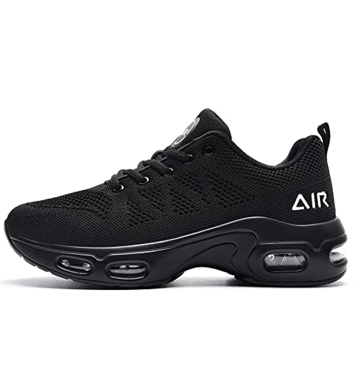 Pasick Men's Air Running Shoes - Lightweight Breathable Athletic Sneakers | US 7-12.5 (Black) - Buy Online on SooperMarket.com