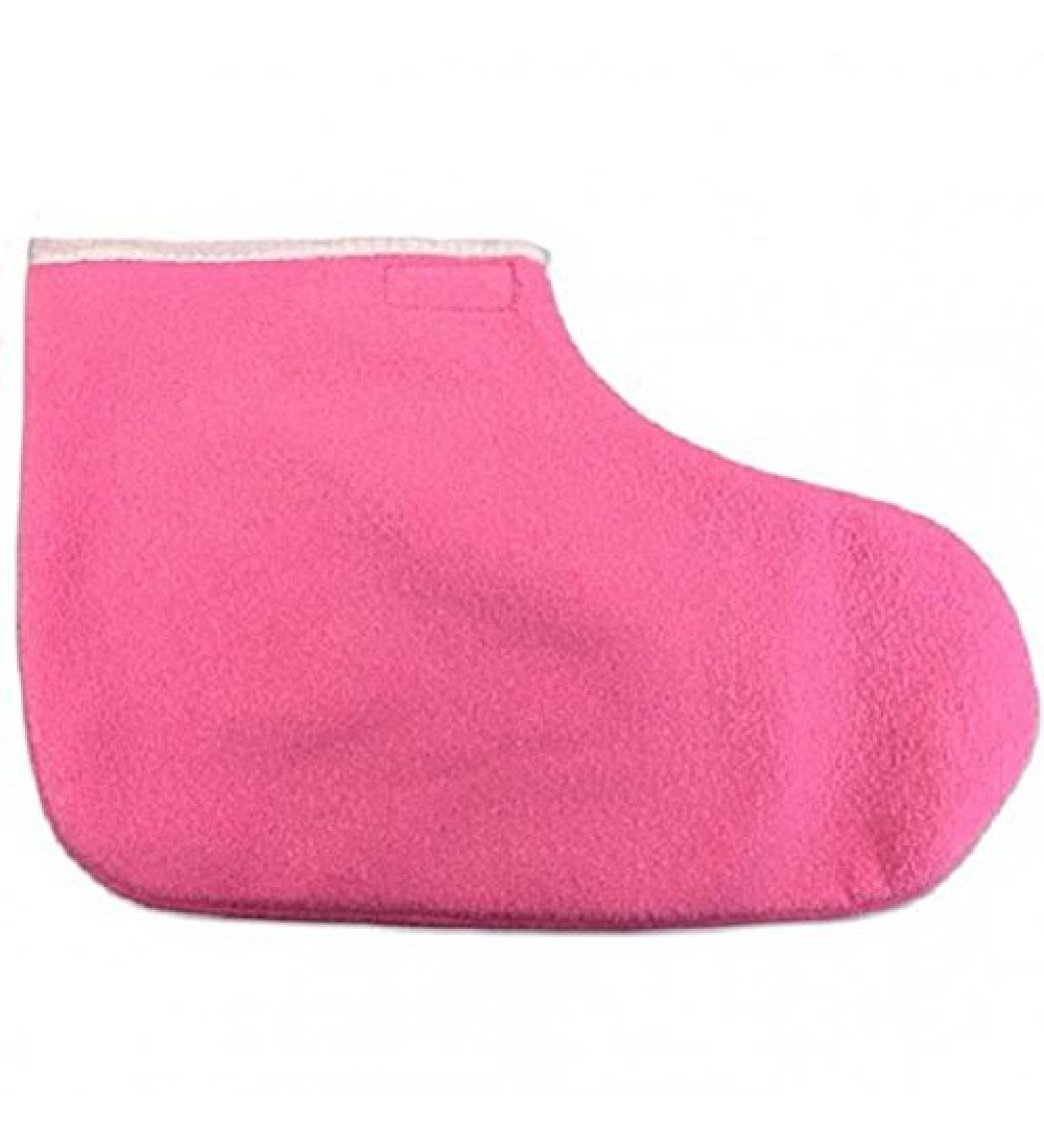 Professional Paraffin Wax Therapy Terry Cloth Booties for Feet Spa Pedicure Pink - Buy Online on SooperMarket.com
