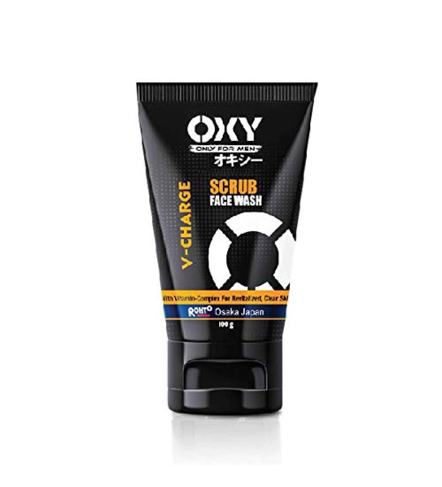 Oxy V-Charge Scrub Face Wash - Exfoliating Cleanser | 100g | Shop Internationally - Buy Online on SooperMarket.com