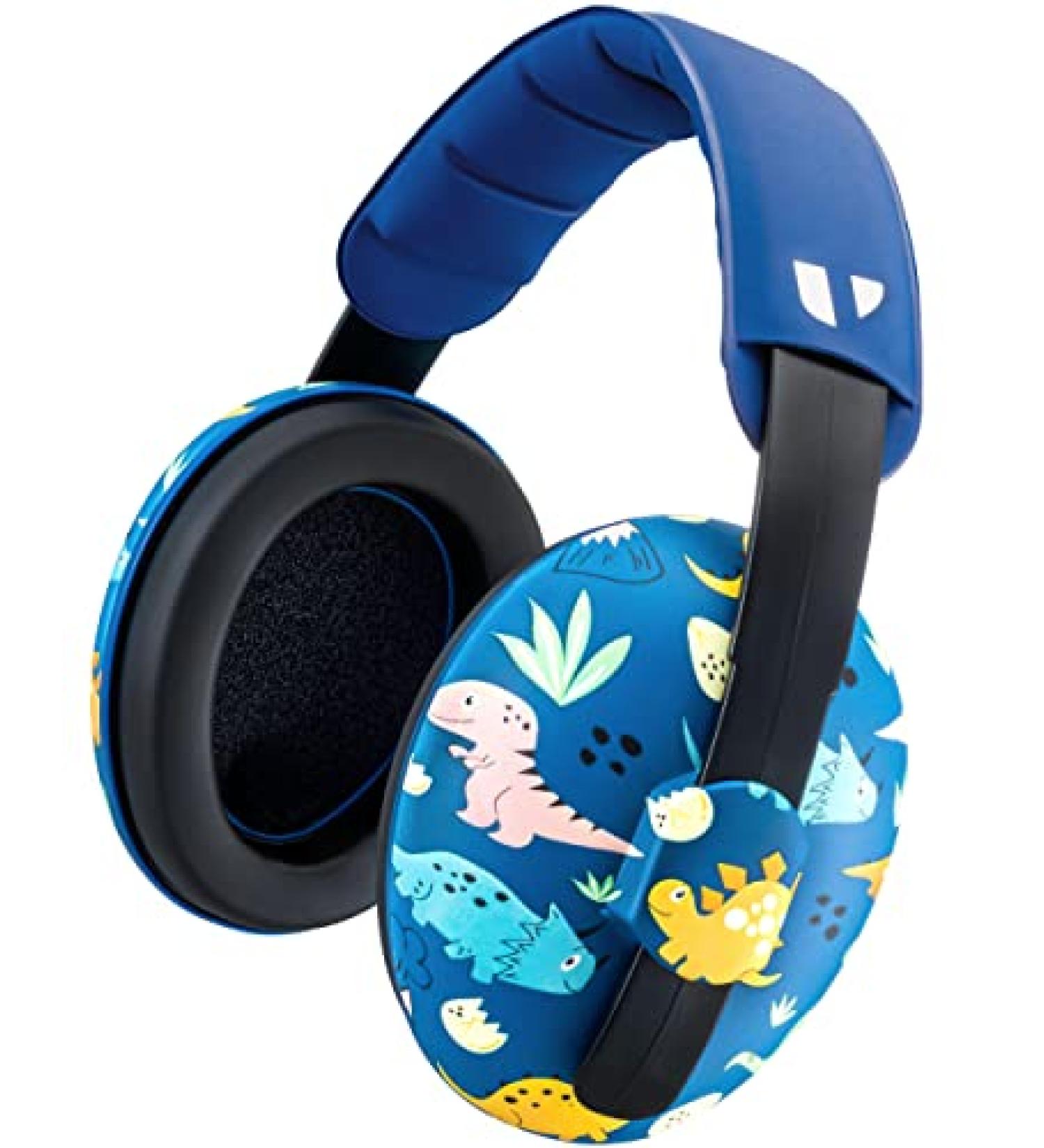 Vanderfields Baby Ear Protection Toddler - Dinosaur Club Design - 22dB NRR - Ages 3 Months to 3 Years - Buy Online on SooperMarket.com