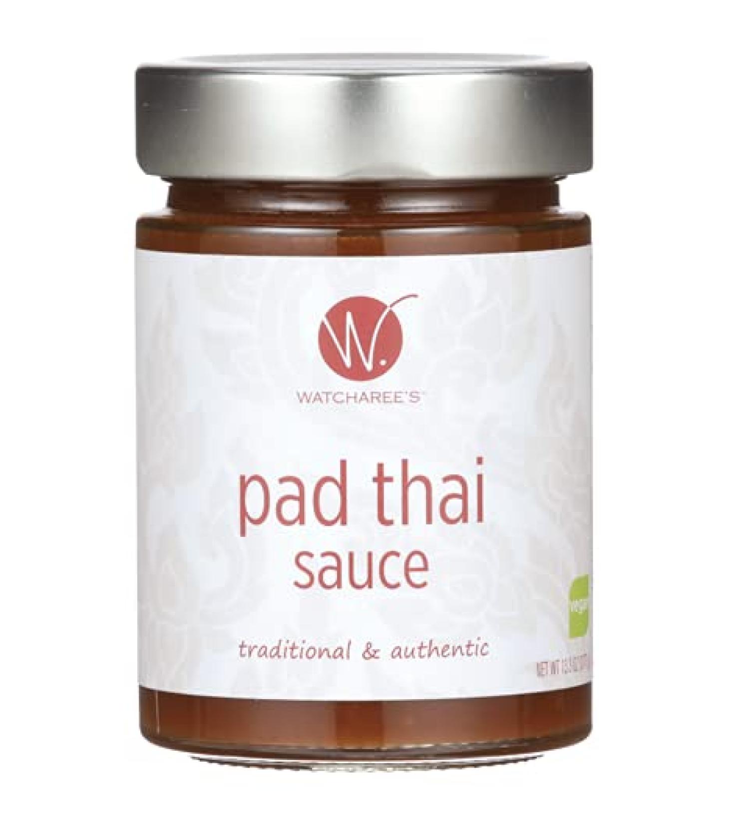 WATCHAREE Pad Thai Sauce - Vegan, Non-GMO, Authentic Thai Recipe, 13.3oz Jar - Buy Online on SooperMarket.com