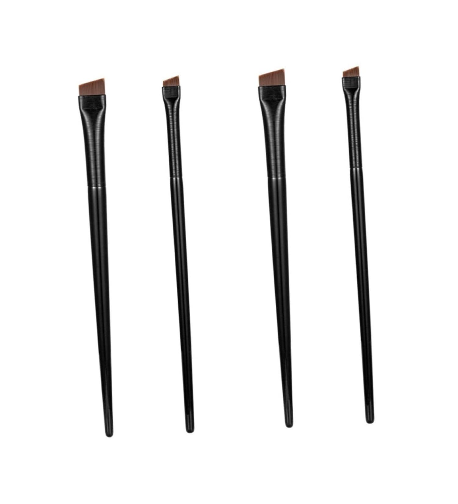 Healeved 6 Sets Eyeliner Brush Makeup Brush Multi Function Eyebrow Brush Ear Wood Black - Buy Online on SooperMarket.com