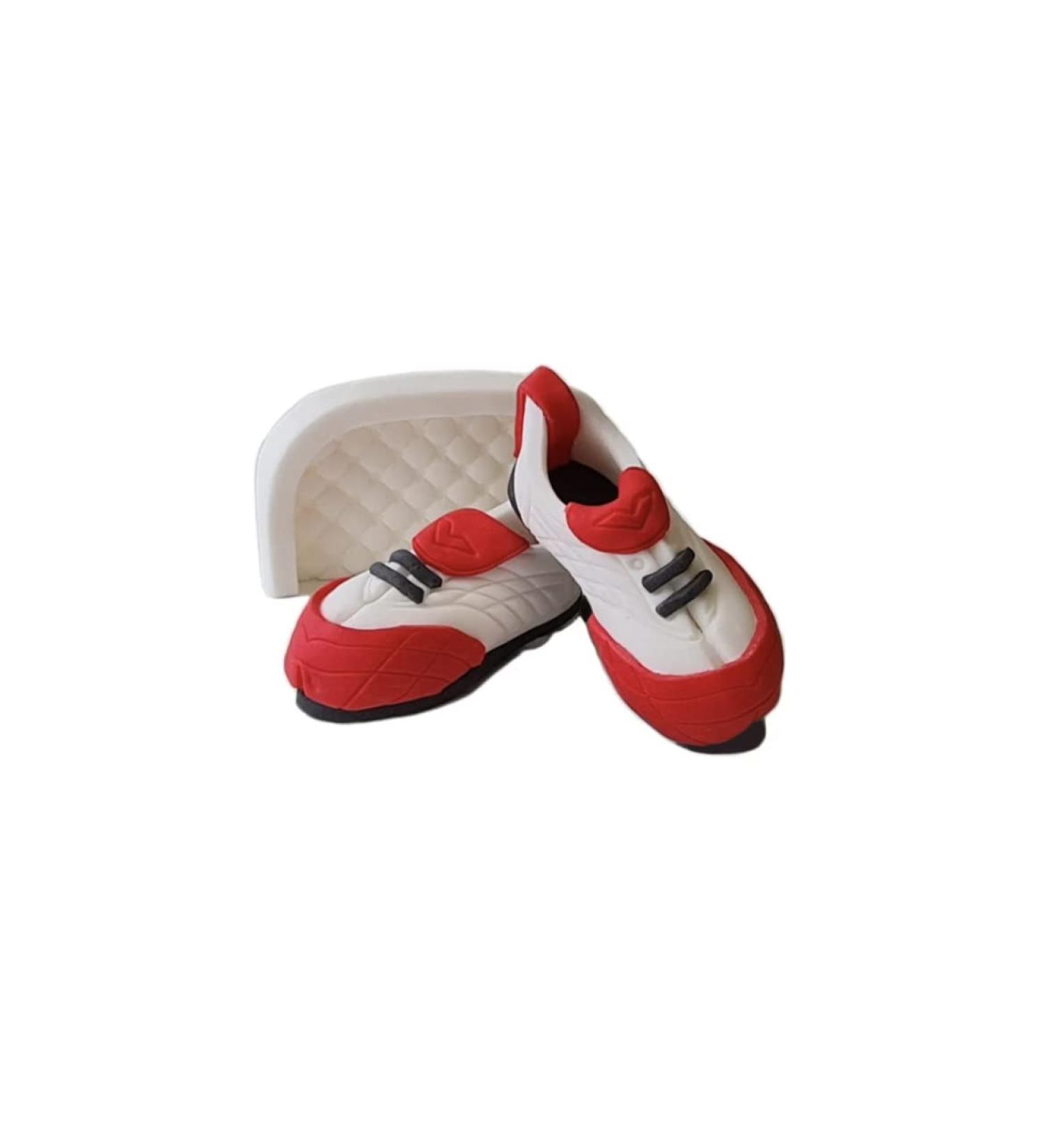 jncakes Red Football boots Cake Topper Party Decoration Personalised Custom Name Fabulous Edible Icing Great for Kids Boy Girl 10 Year Old Easy To Use Icing Professional