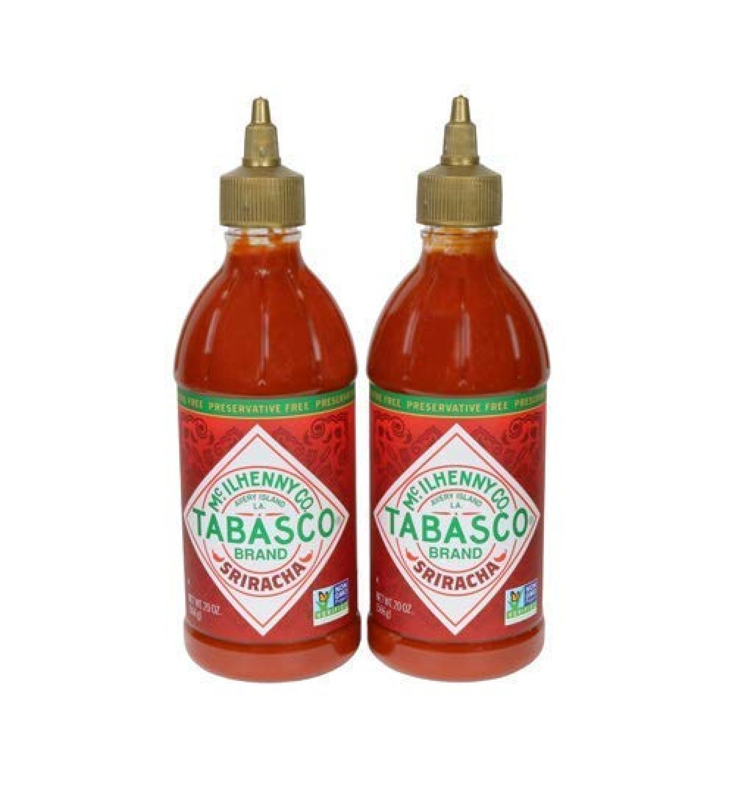 Tabasco Sriracha Oak Barrel Aged 20oz (2 Pack) - 1.2lb x 2 - Buy Online on SooperMarket.com