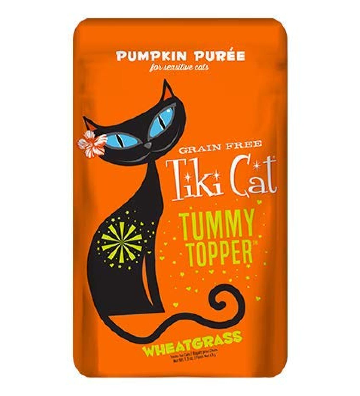 TIKI-WHITEBRIDGE PET BRAND 759229 1.5 oz Pumpkin Puree & Wheatgrass Cat Food - Pack of 12