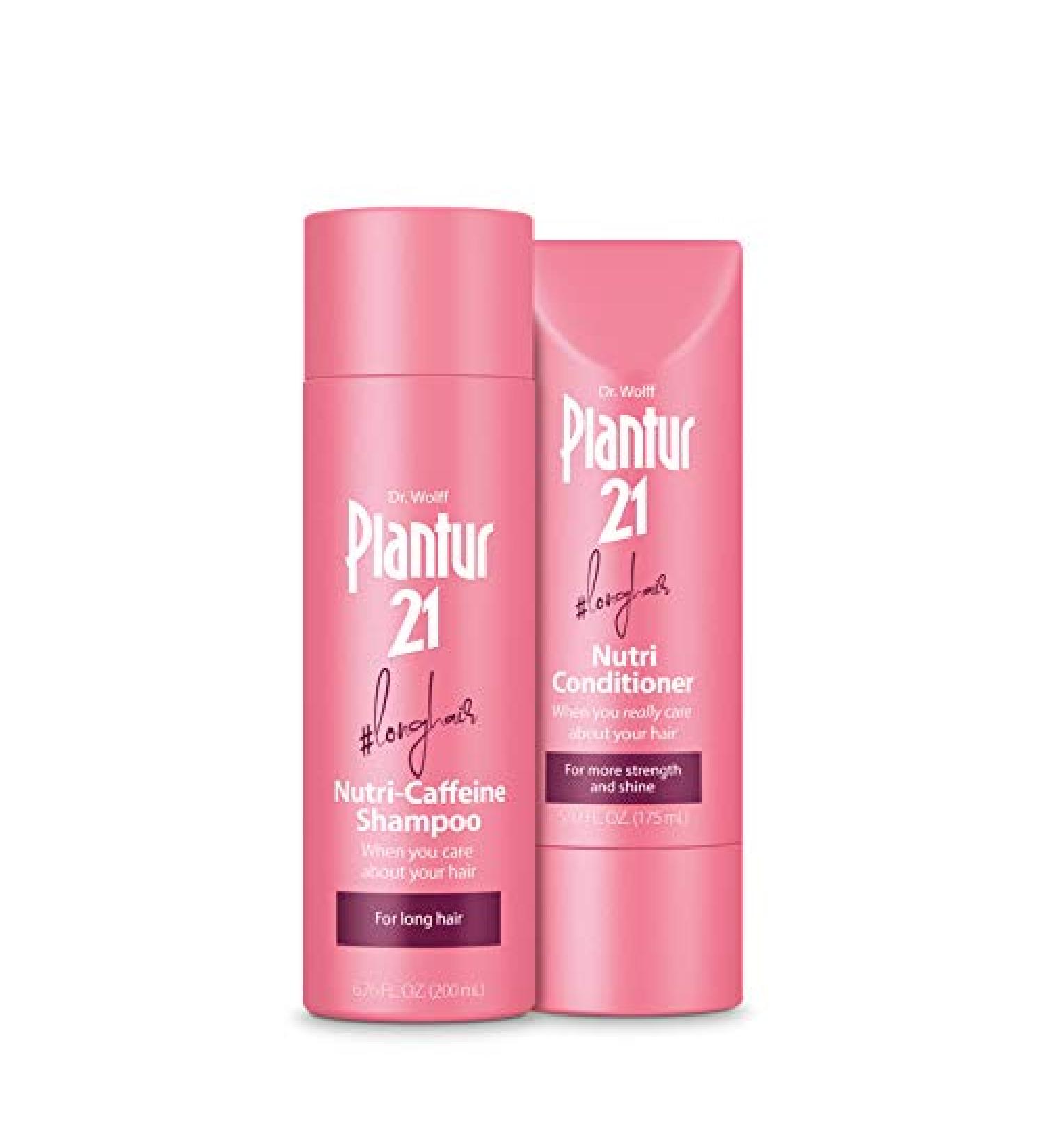 Plantur 21 Long Hair System with Keratin and Biotin - Nutri-Caffeine Shampoo & Conditioner for Women - Strengthen and Nourish - 6.76 fl oz & 5.92 fl oz - Buy Online on SooperMarket.com