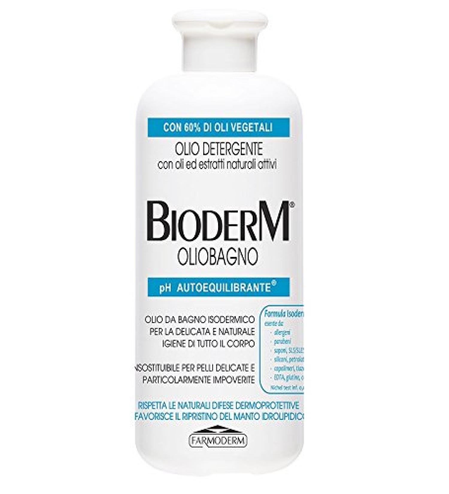 Bioderm bath oil - gentle shower oil for very dry sensitive and particularly exhausted skin - moisturize Deterge Nutre - delicate fragrance - ideal for babies children adults older people of course 500 ml (1 Pack)