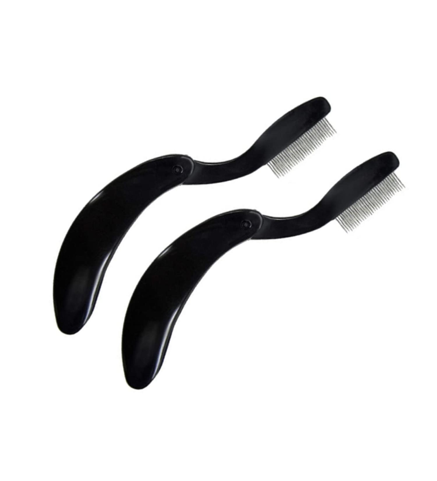 WOFASHPURET Curved Eyebrow Comb eyebrow comb plastic handle eyebrows comb plastic handle eyelash comb fold beauty Gentle Reminder - Buy Online on SooperMarket.com