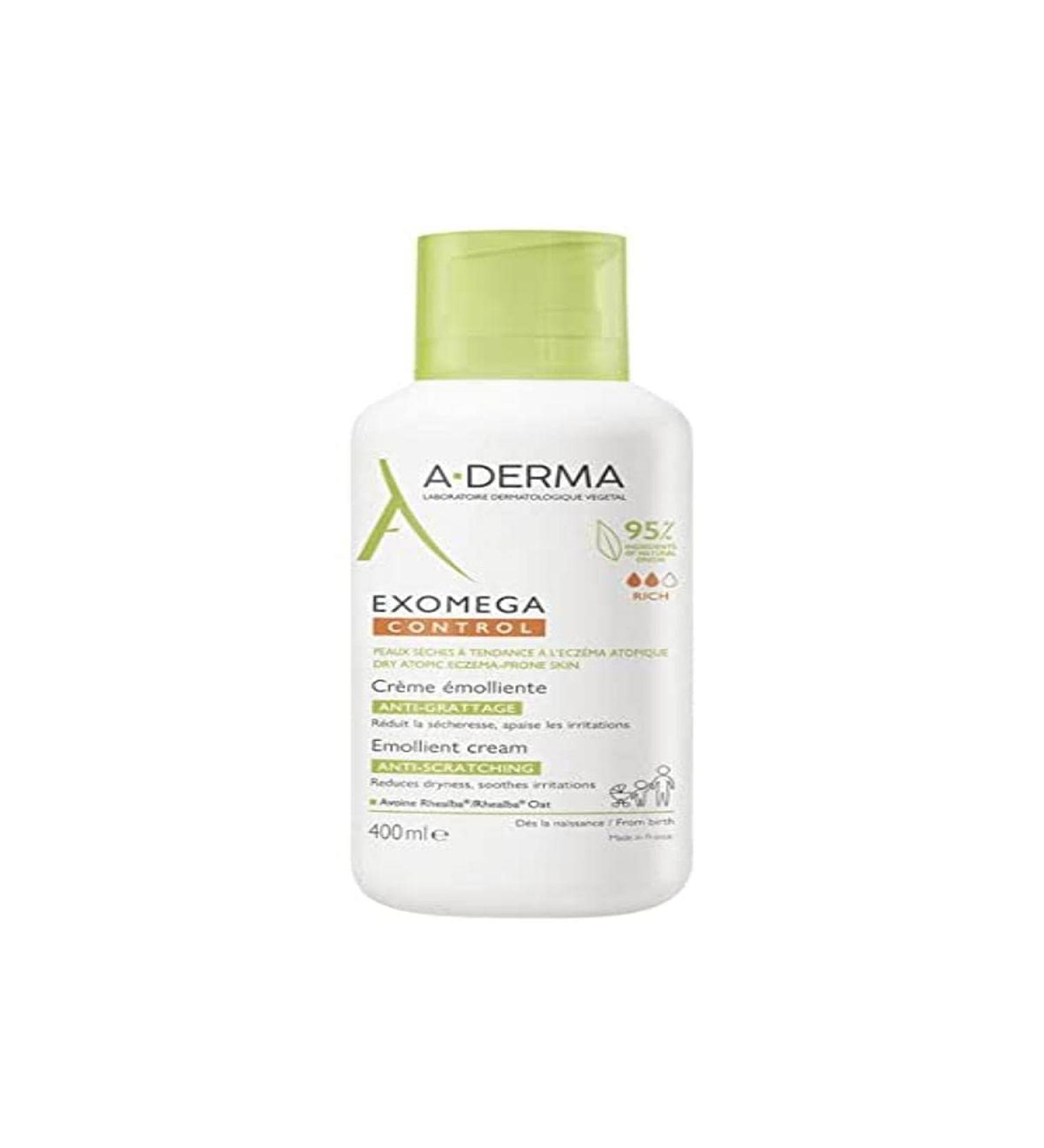A-DERMA Exomega Control Emollient Cream Anti-Scratching 400ml
