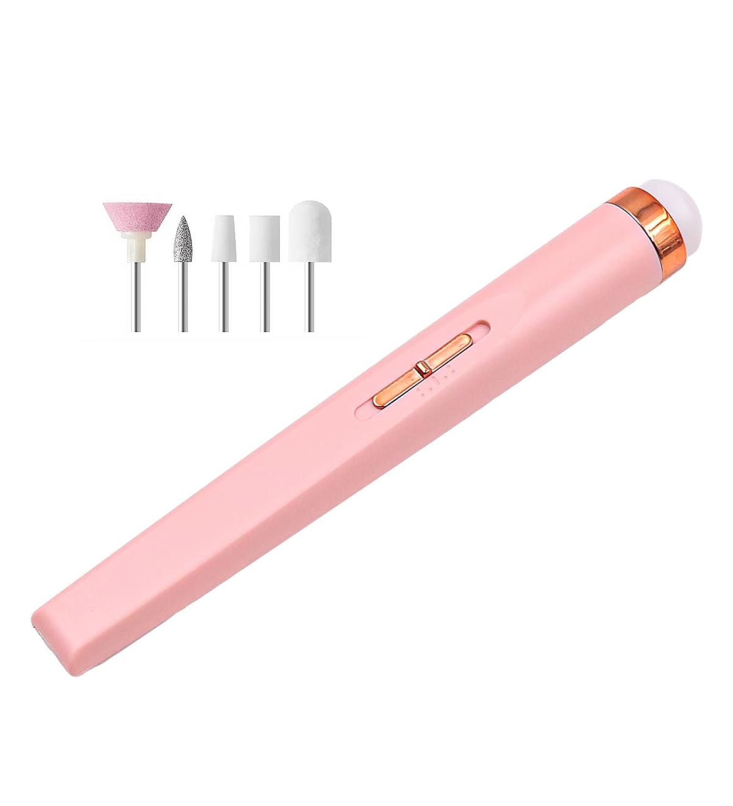 POFET Electric Nail File Nail Files Professional Adjustable Speed Portable Electric Manicure Pedicure Kit 5 in 1 Nail Drill Electric File USB for Acrylic Nails Gel Nails - Buy Online on SooperMarket.com