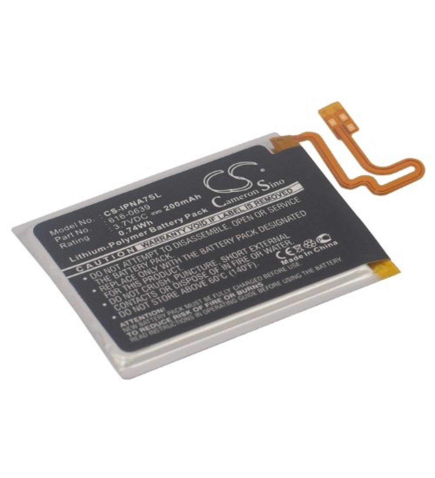 Buy Compatible Battery for App1e 616-0639 616-0640 A1446 1P0D Nano 7 - 200mAh International Shipping - Buy Online on SooperMarket.com