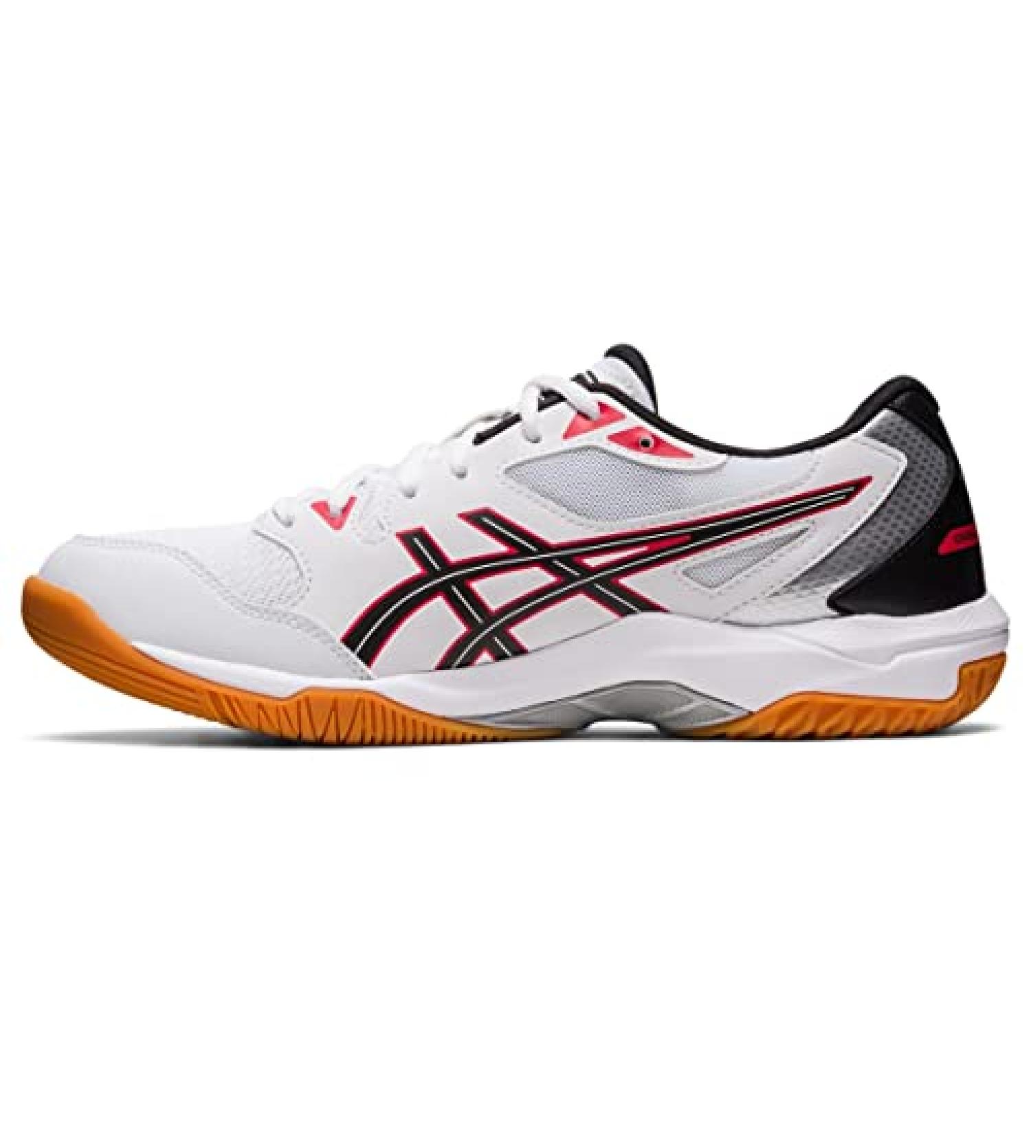 ASICS Men's Gel-Rocket 10 Court Shoes 10.5 - White/Classic Red - Buy Online on SooperMarket.com