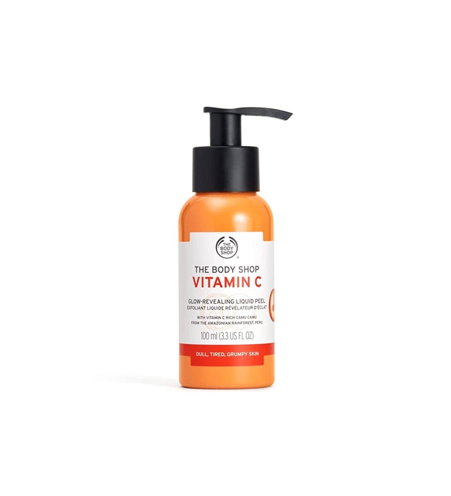 THE BODY SHOP Vitamin C Glow Revealing Liquid Peel FOR DULL SKIN REMOVES IMPURITIE (100 ML LIQUID) - Buy Online on SooperMarket.com