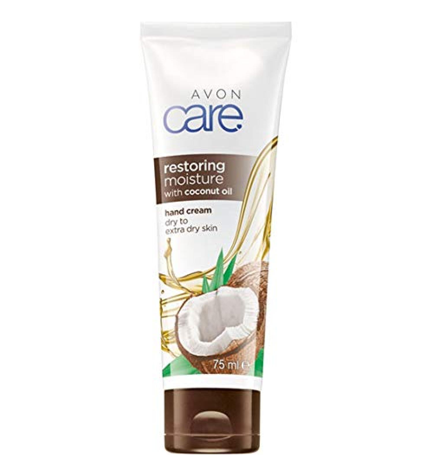 AVON CARE RESTORING MOISTURE hand cream with coconut oil for dry and extremely dry skin *NEW*OVP*