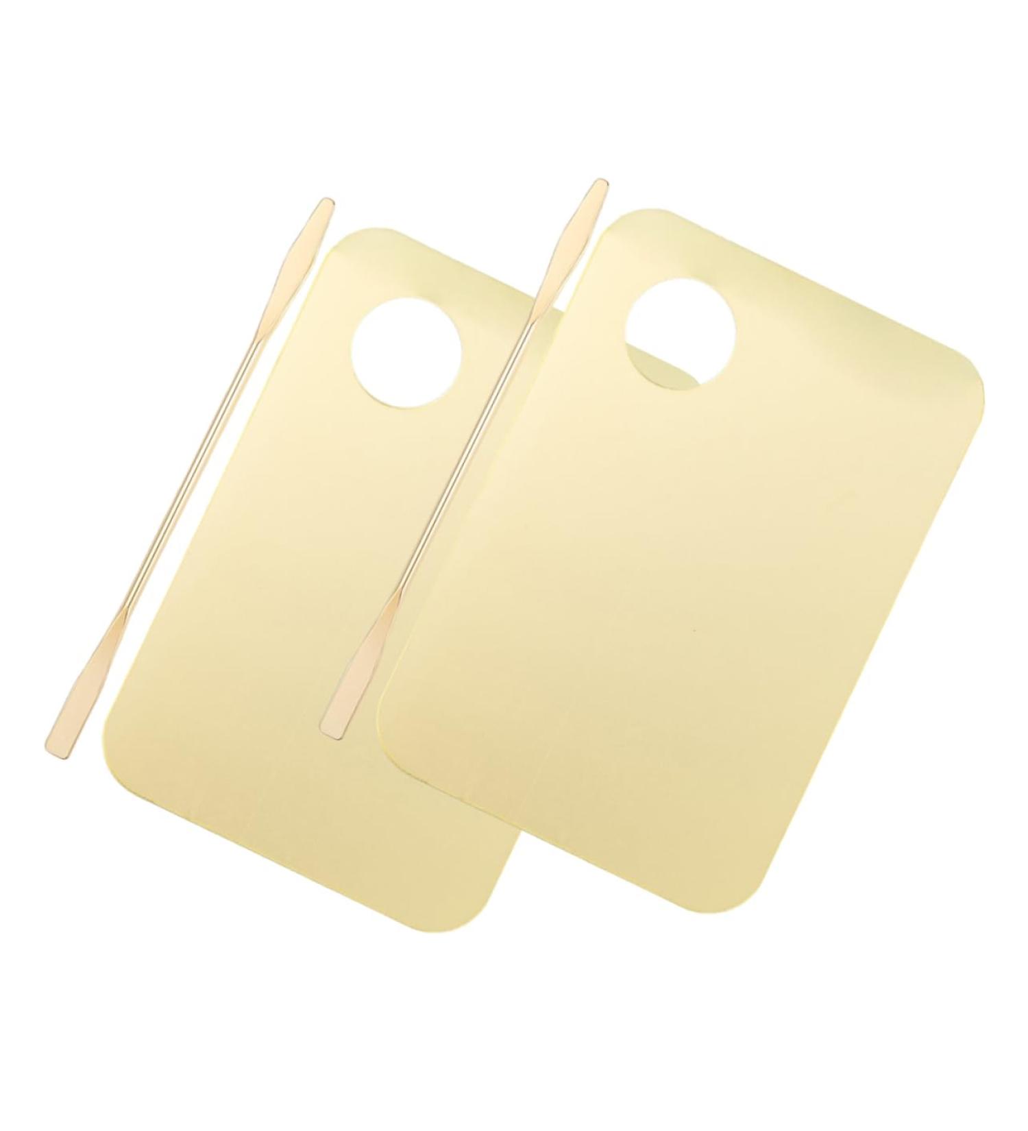 NOLITOY 2 Set Color Palette | Makeup Spatula & Mixing Plate for Foundation Eyeshadow Oil Paint Acrylic | International Shipping Available - Buy Online on SooperMarket.com