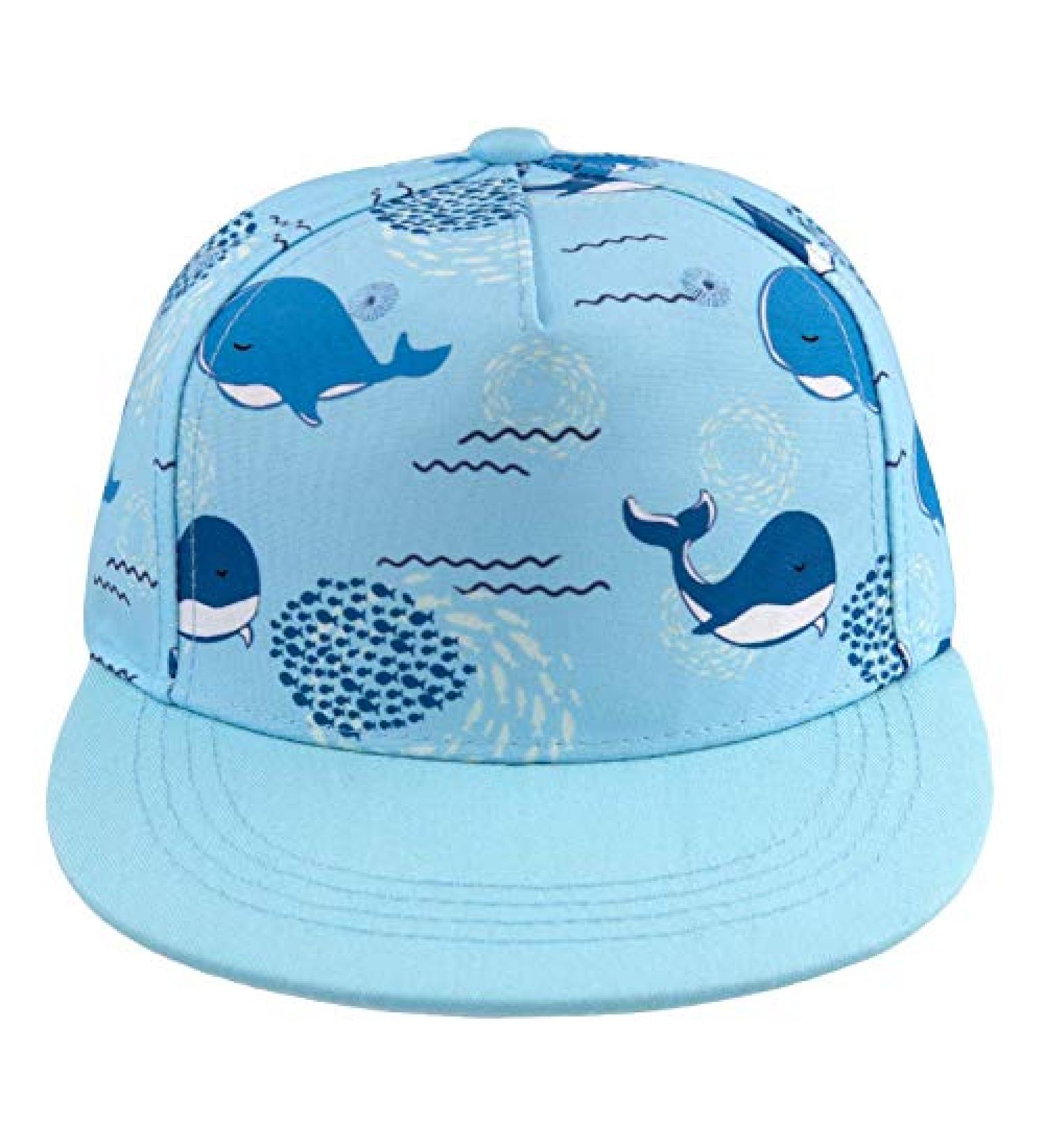 Kids Baseball Cap | Adjustable Toddler Trucker Hat for Summer | Whale Design | Ages 2-4T - Buy Online on SooperMarket.com