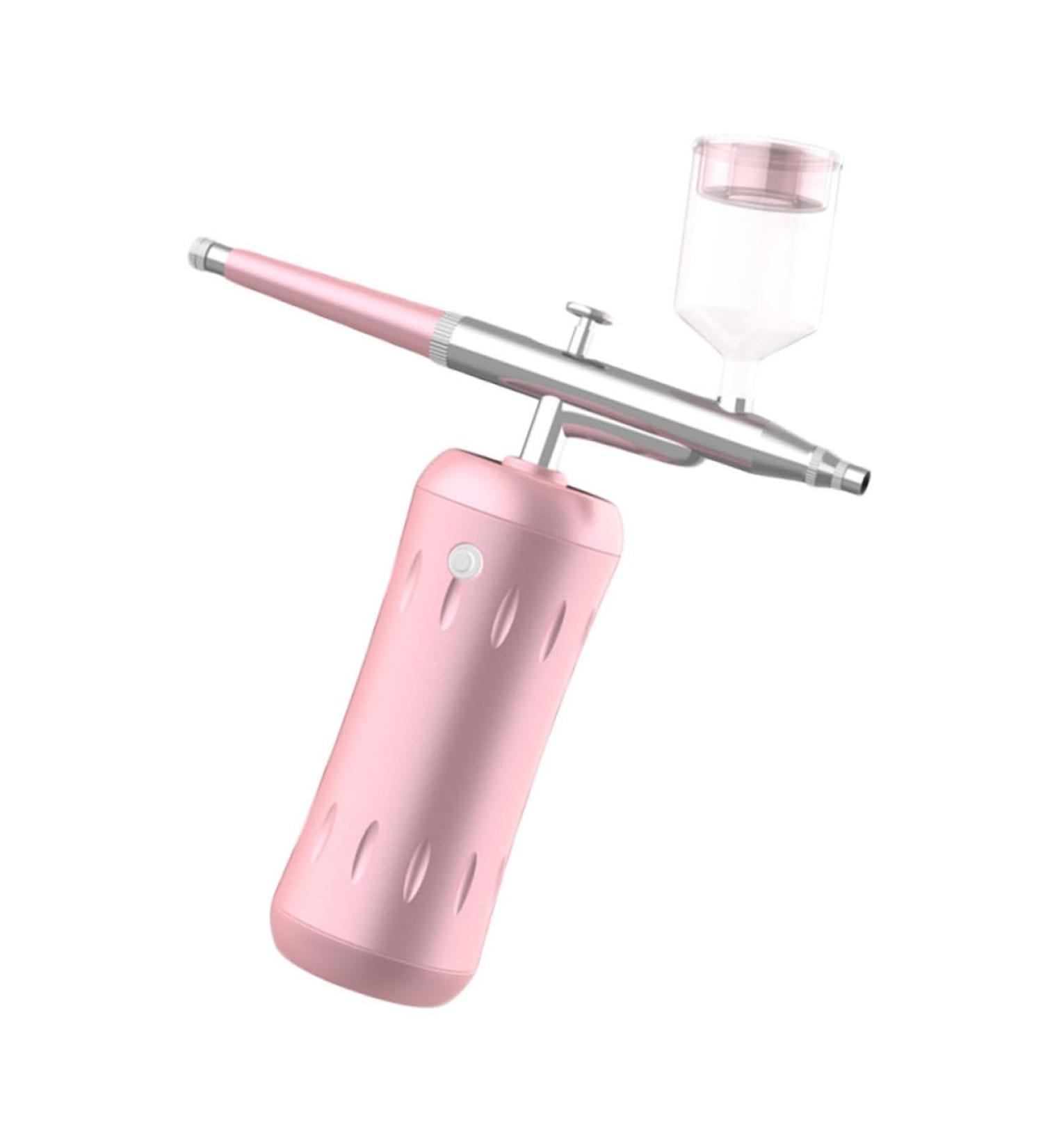 minkissy Oxygen Injector Water Replenishment Instrument Portable Facial Face Air Brush Mist Spray Nano Face Moisturizer High Pressure Pink Steamer Stainless Steel - Buy Online on SooperMarket.com