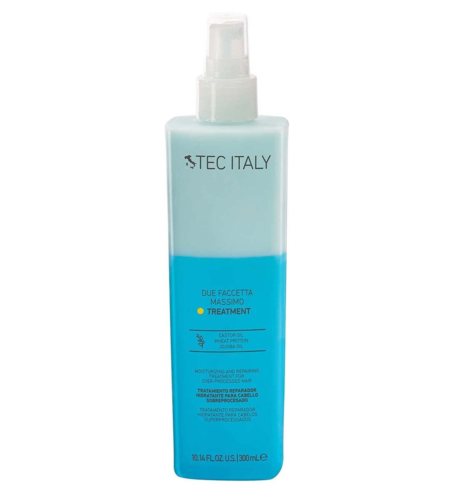 Tec Italy Heal Dimension Due Faccetta Massimo Hidro Nourishing Treatment for Extremely Damaged Hair 300ml 10.1 oz 1 Bottle