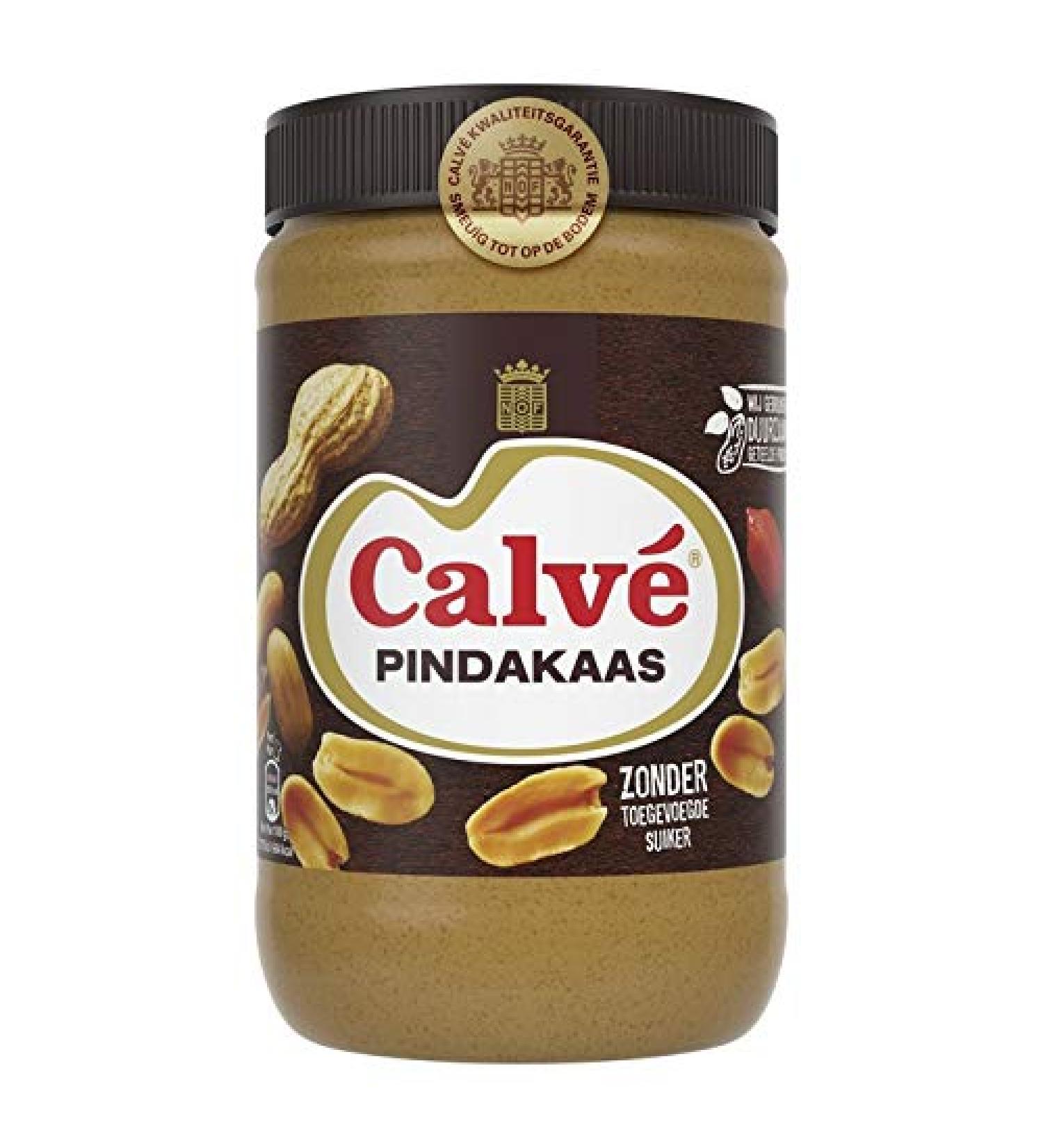 Calv Peanut Butter - original pindakaas from Holland - jar 35.2 ounce (1000 gram) - Buy Online on SooperMarket.com