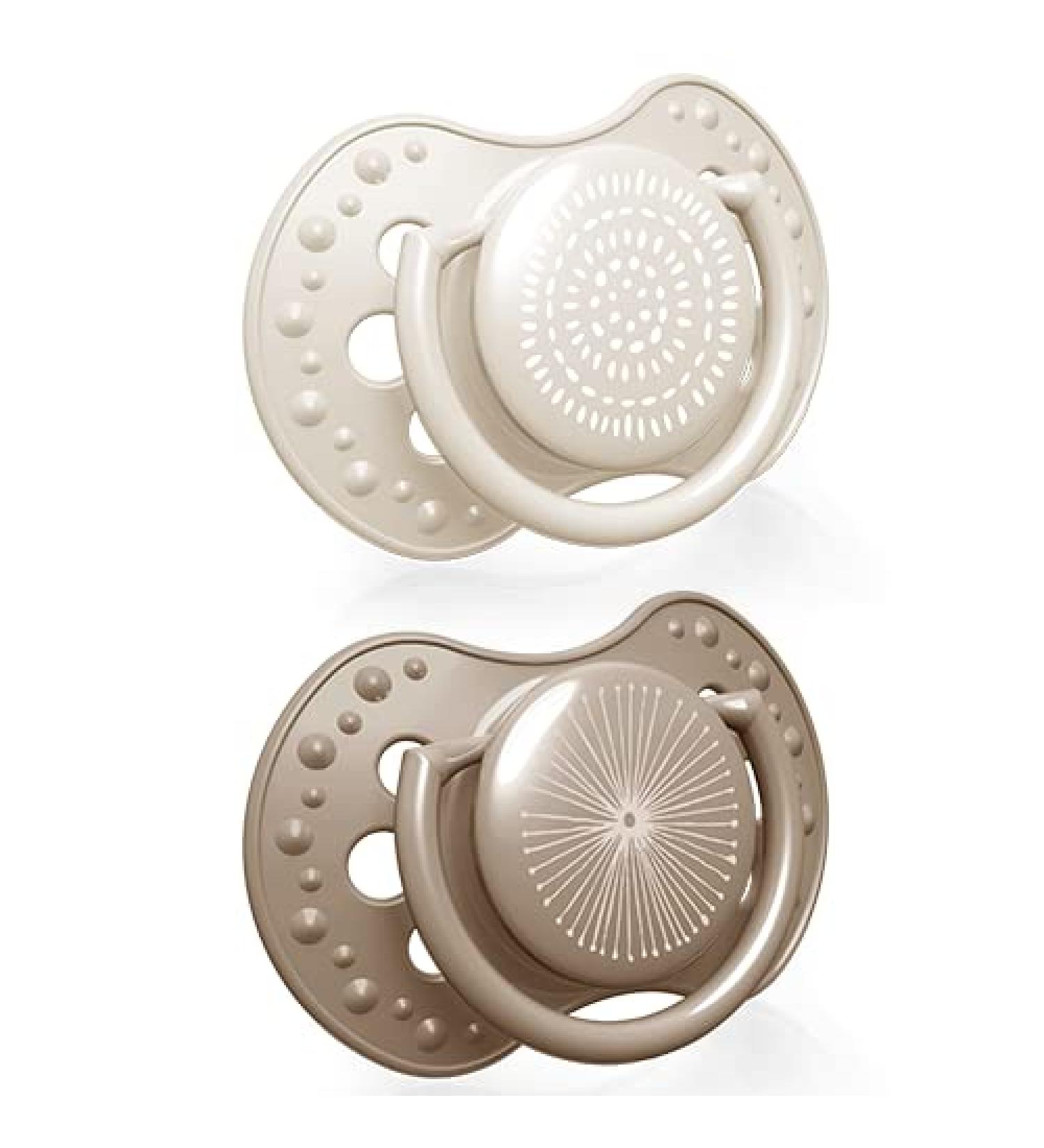 Buy LOVI Dynamic Pacifier 3-6 Months - Silicone BPA-Free Harmony Collection (2 Pack Beige) | International Shipping Available - Buy Online on SooperMarket.com
