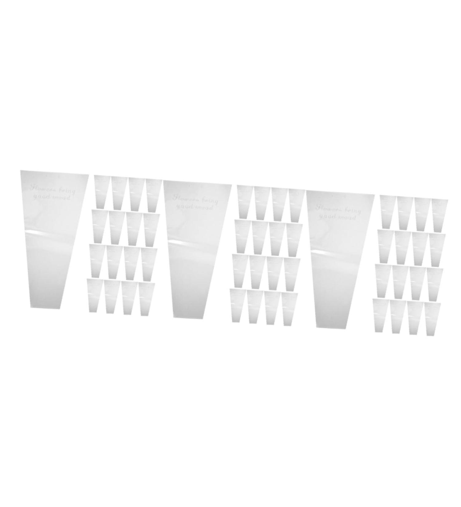 ABOOFAN 150 Pcs Trapezoidal Flower Packaging Florist Bags Decorative Bags Flowers Opp Flower Stand 45X28CMx3pcs As Shown 1x3pcs - Buy Online on SooperMarket.com