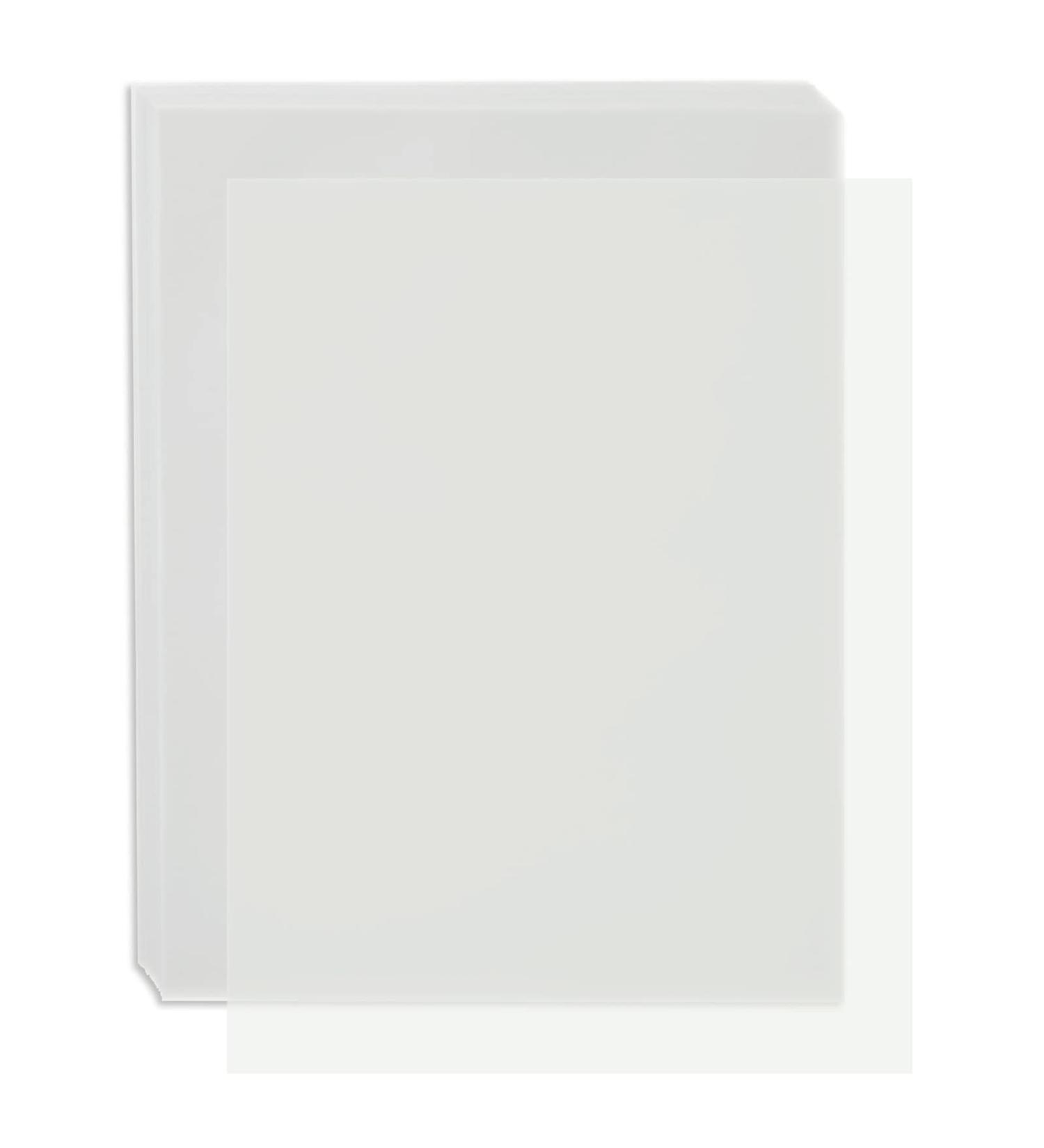 100 Sheets Printable Translucent Vellum Paper  Tracing Paper for Invitation  Sketching  93gsm (8.5 x 11 in) - Buy Online on SooperMarket.com
