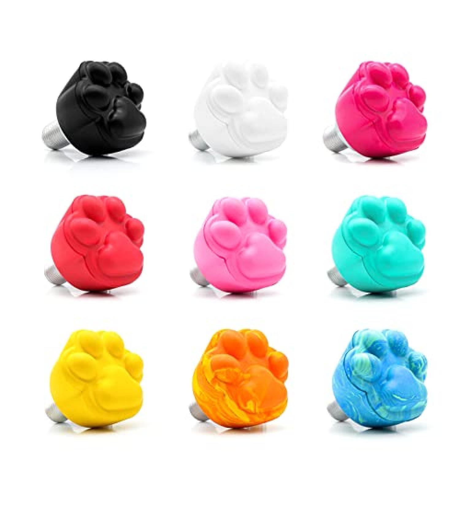 Nezylaf 2 Pack (Cat Paw) Roller Skate Toe Stops 82A PU Jam Plugs - Blue&Green - Buy Online on SooperMarket.com
