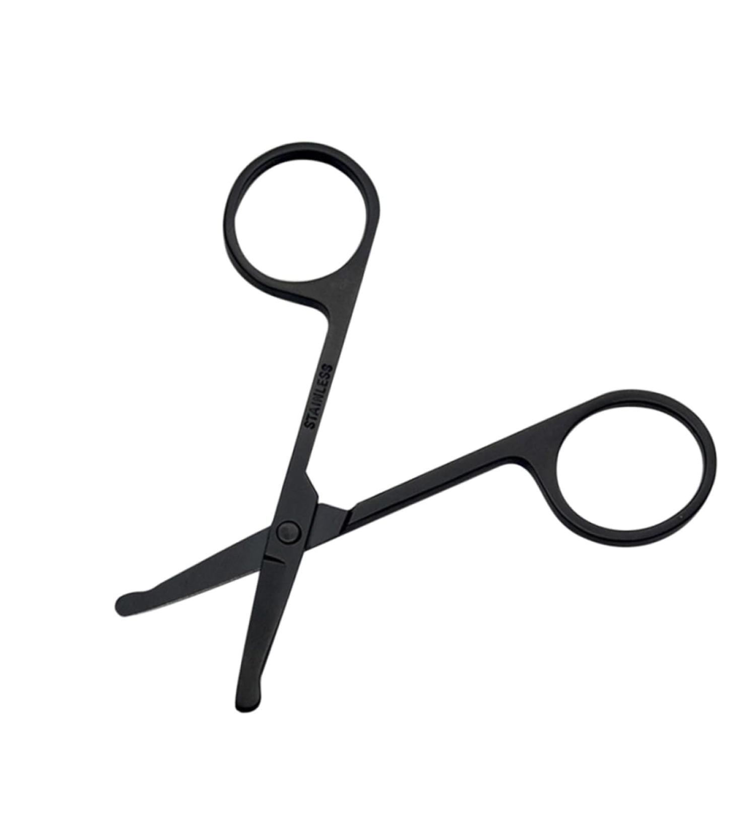 Balacoo Stainless Steel Nose Hair Clippers & Eyebrow Trimmer for Men - 1pc Vibrissa Scissors - Buy Online on SooperMarket.com