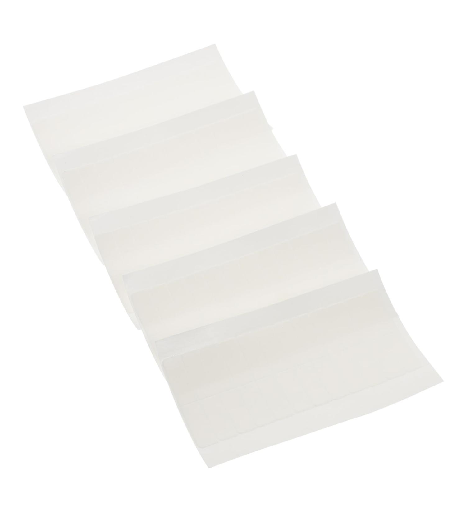 Didiseaon 5 Sheets Double-sided Tape 2 Side Adhesive Hair Tapes Adhesive Strips for Hair Extension Lace Wig Tape in Hair Extensions Human Hair Wig Tape Water Proof Double Sided Tape White 2X0.5X0.1CM White - Buy Online on SooperMarket.com