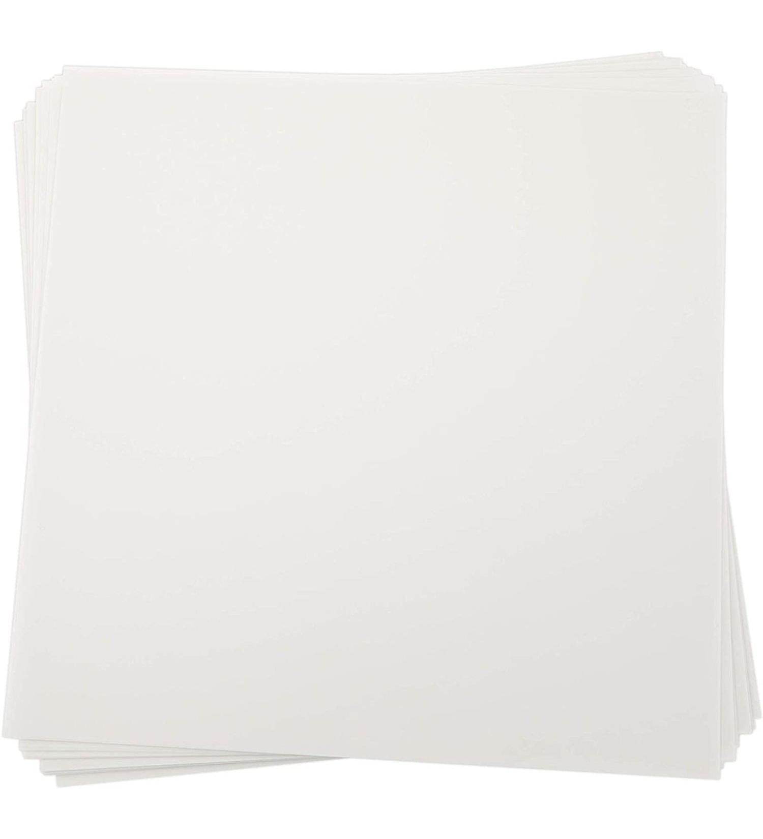 Vellum Paper for Invitations - White Translucent Sheets | 12x12 in, 100 Sheets - Buy Online on SooperMarket.com