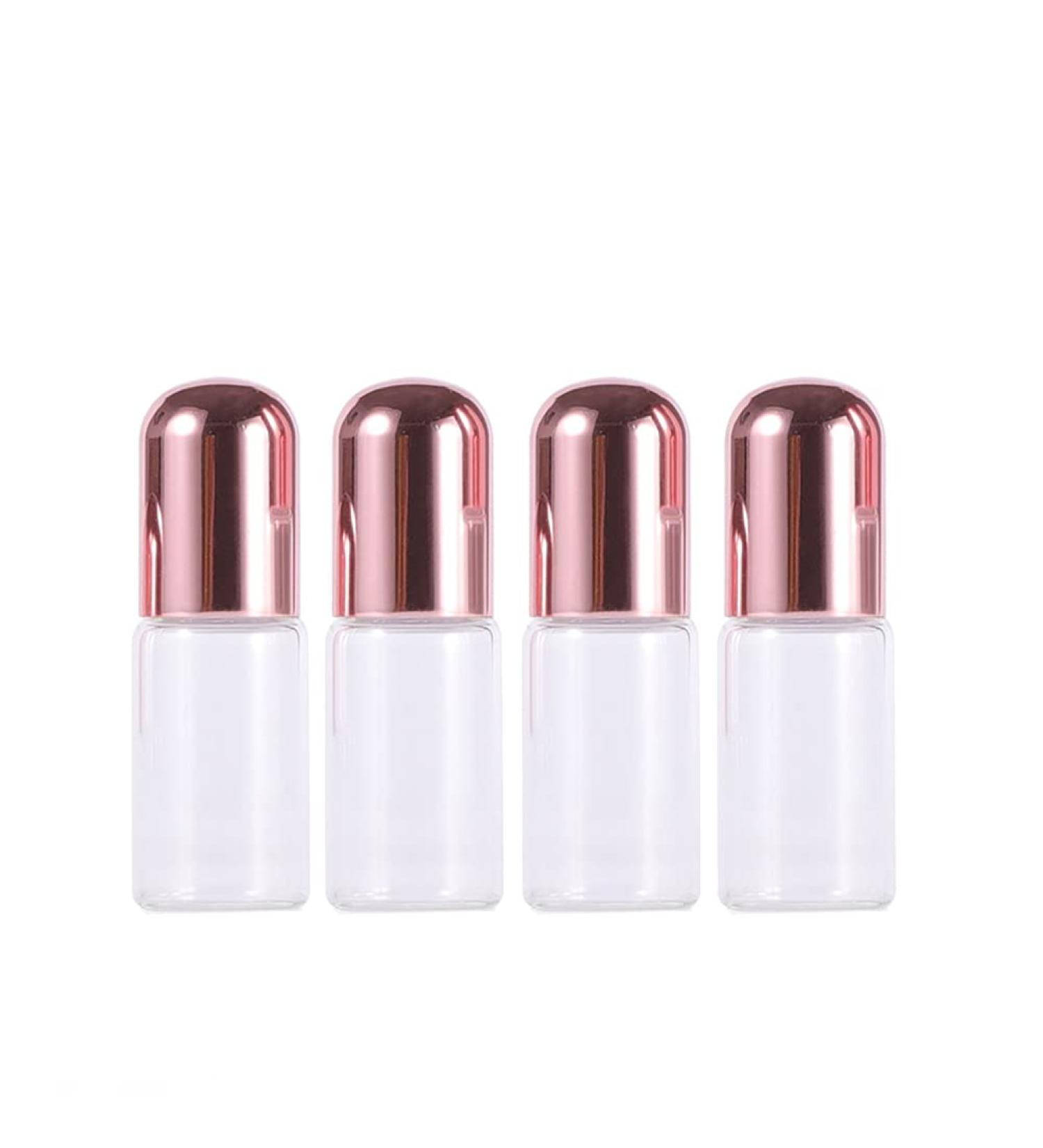 JIHUOO 10pcs Empty Roll on Bottles - Refillable Glass Essential Oil Roller Bottles 3ml for Travel & DIY - Buy Online on SooperMarket.com