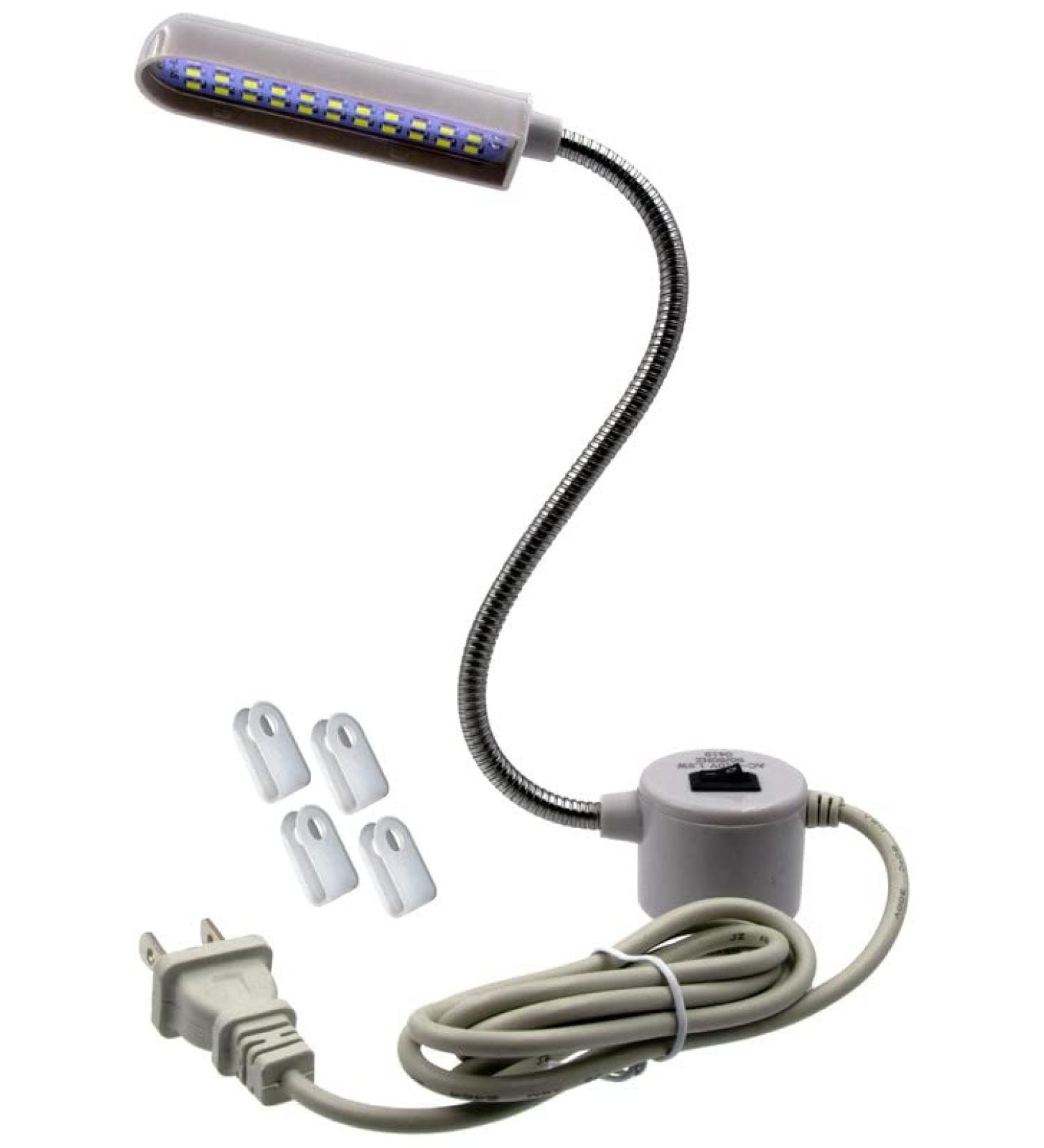 33-LED Multipurpose Flexible Gooseneck Work Light | Magnetic Base | White Soft Light for Sewing, Quilting, Crafting, Workshop | Ideal for Lathes, Drill Presses - Buy Online on SooperMarket.com