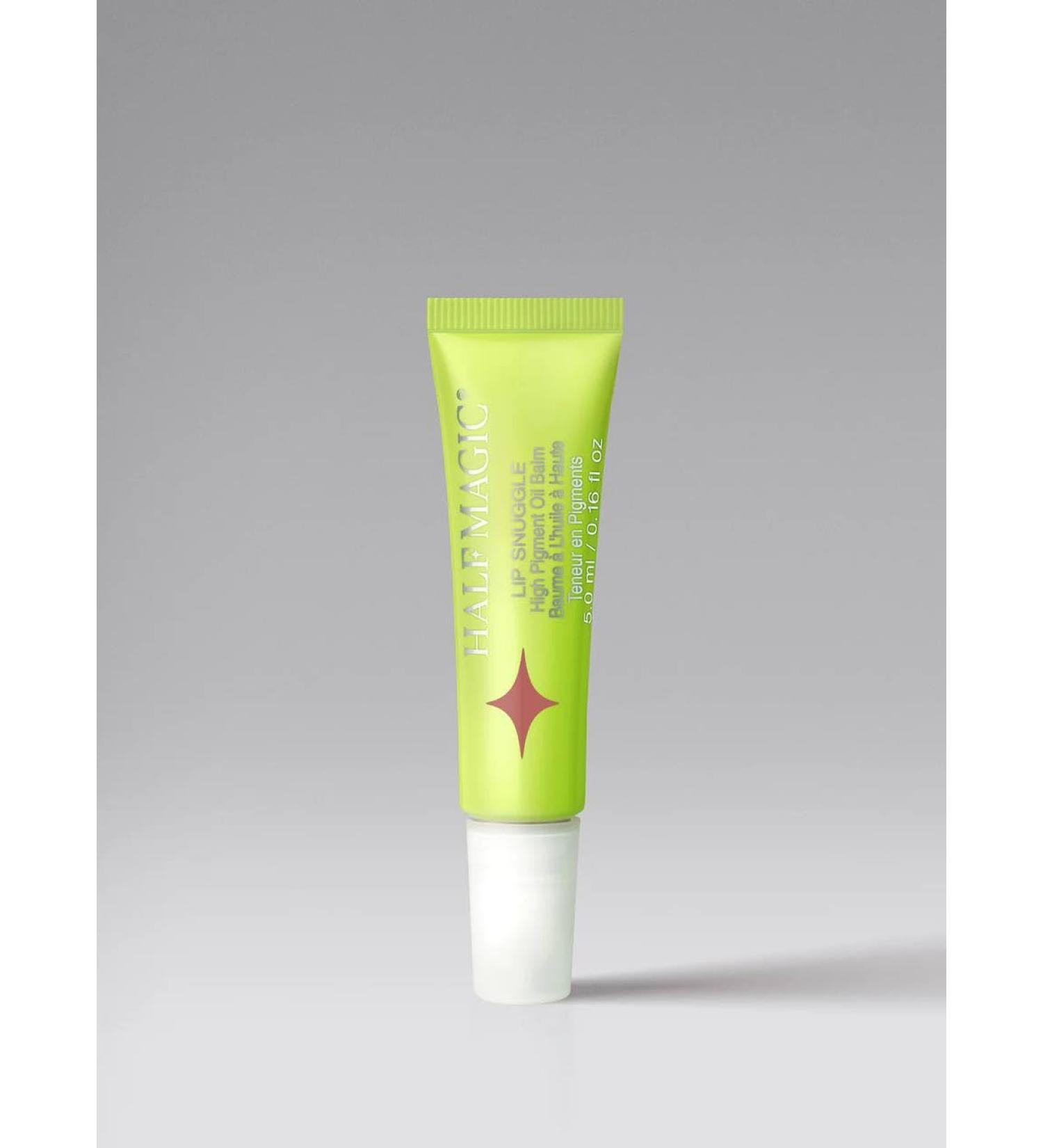 HALF MAGIC Lip Snuggle High Pigment Oil Balm - Say Purr (Nude Pink Taupe) | Shop Now for International Shipping - Buy Online on SooperMarket.com