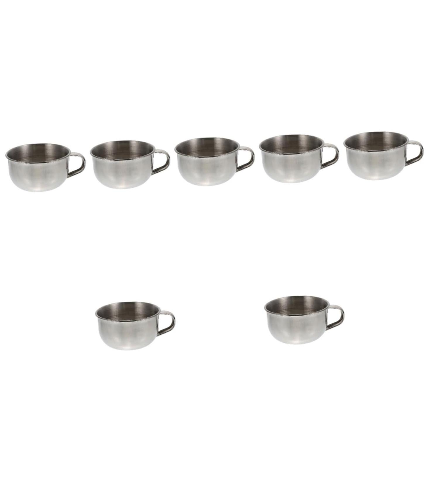Shop Minkissy 7 Pcs Stainless Steel Shaving Soap Bowl Set - Wooden Man Soap Bubbles for a Superior Shaving Experience - Buy Online on SooperMarket.com